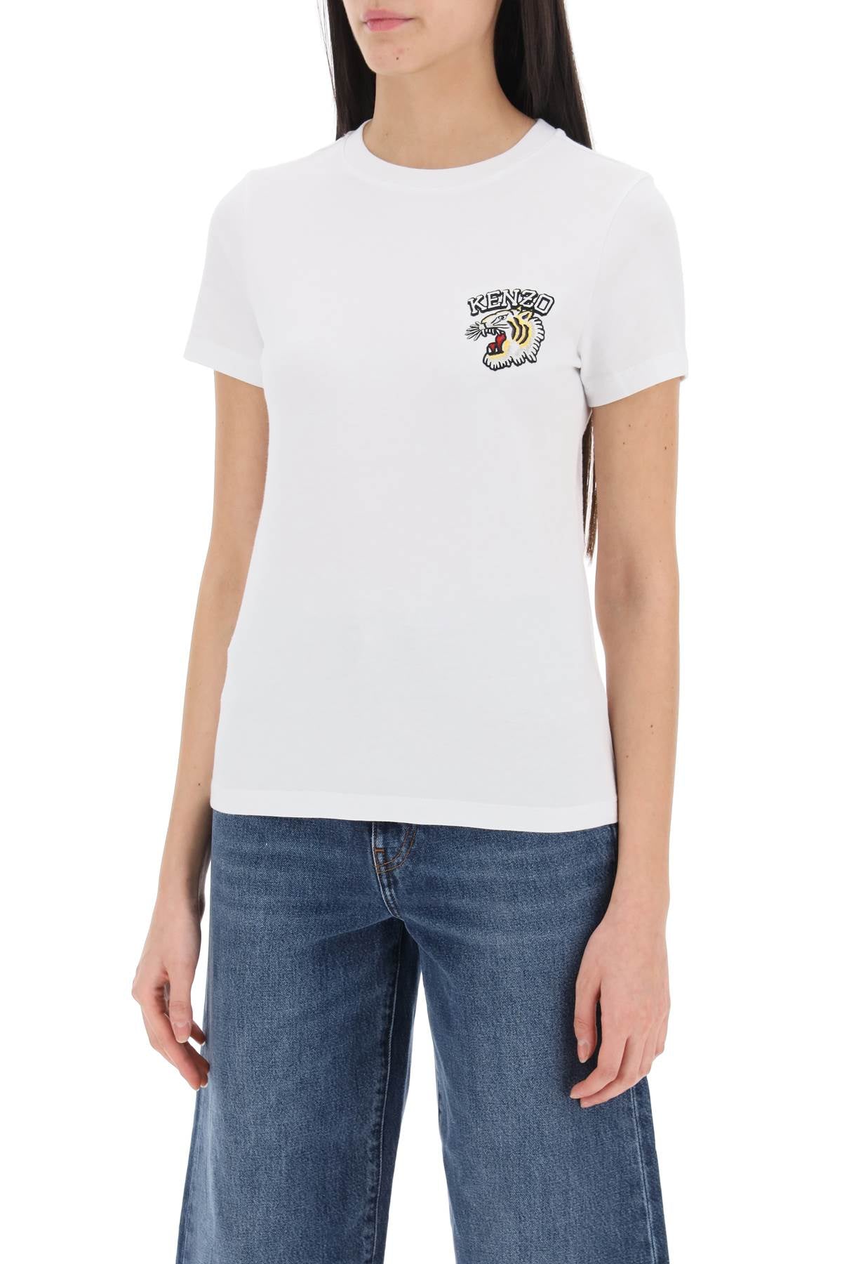 Kenzo crew-neck t-shirt with embroidery image 3