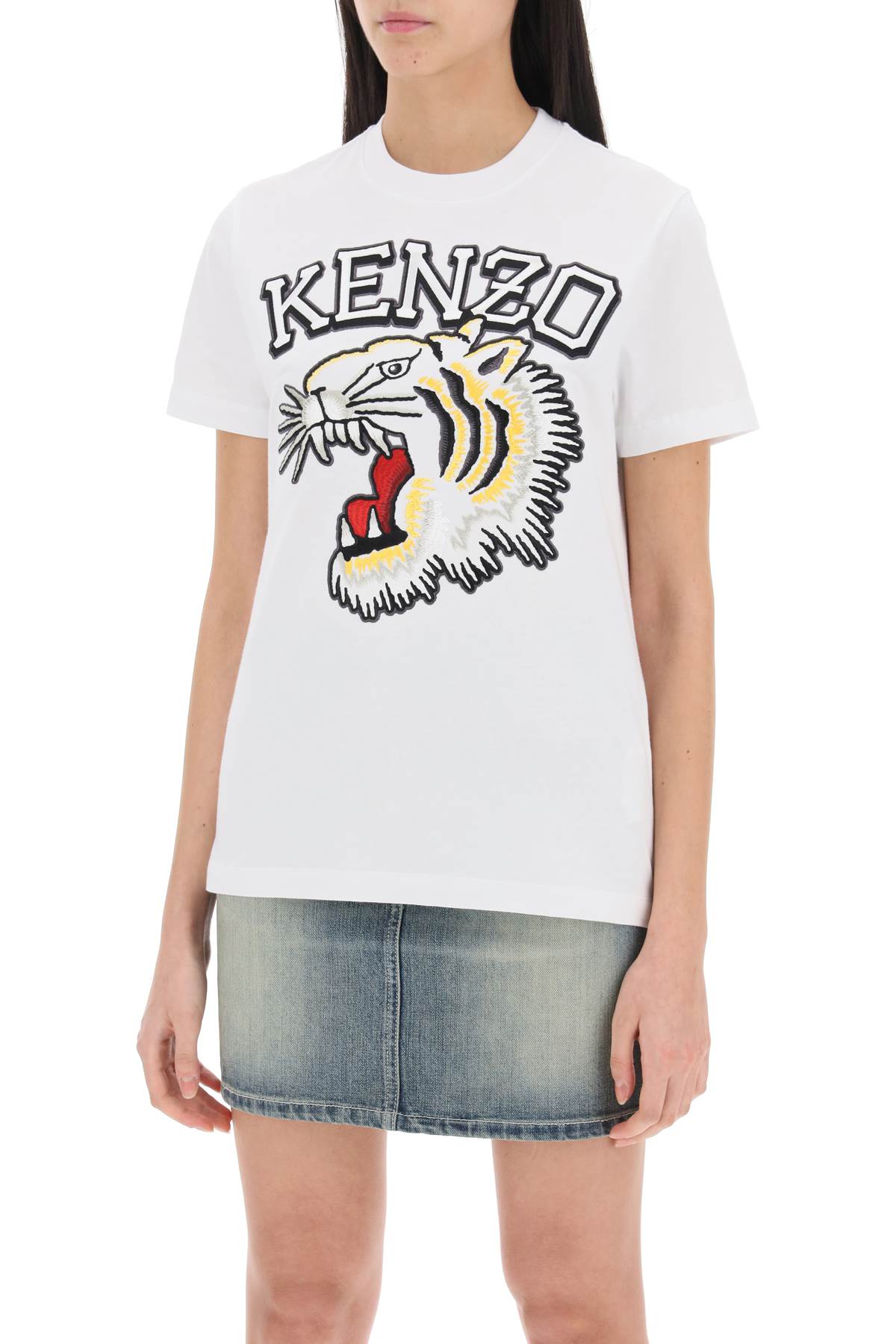 Kenzo tiger varsity crew-neck t-shirt image 3