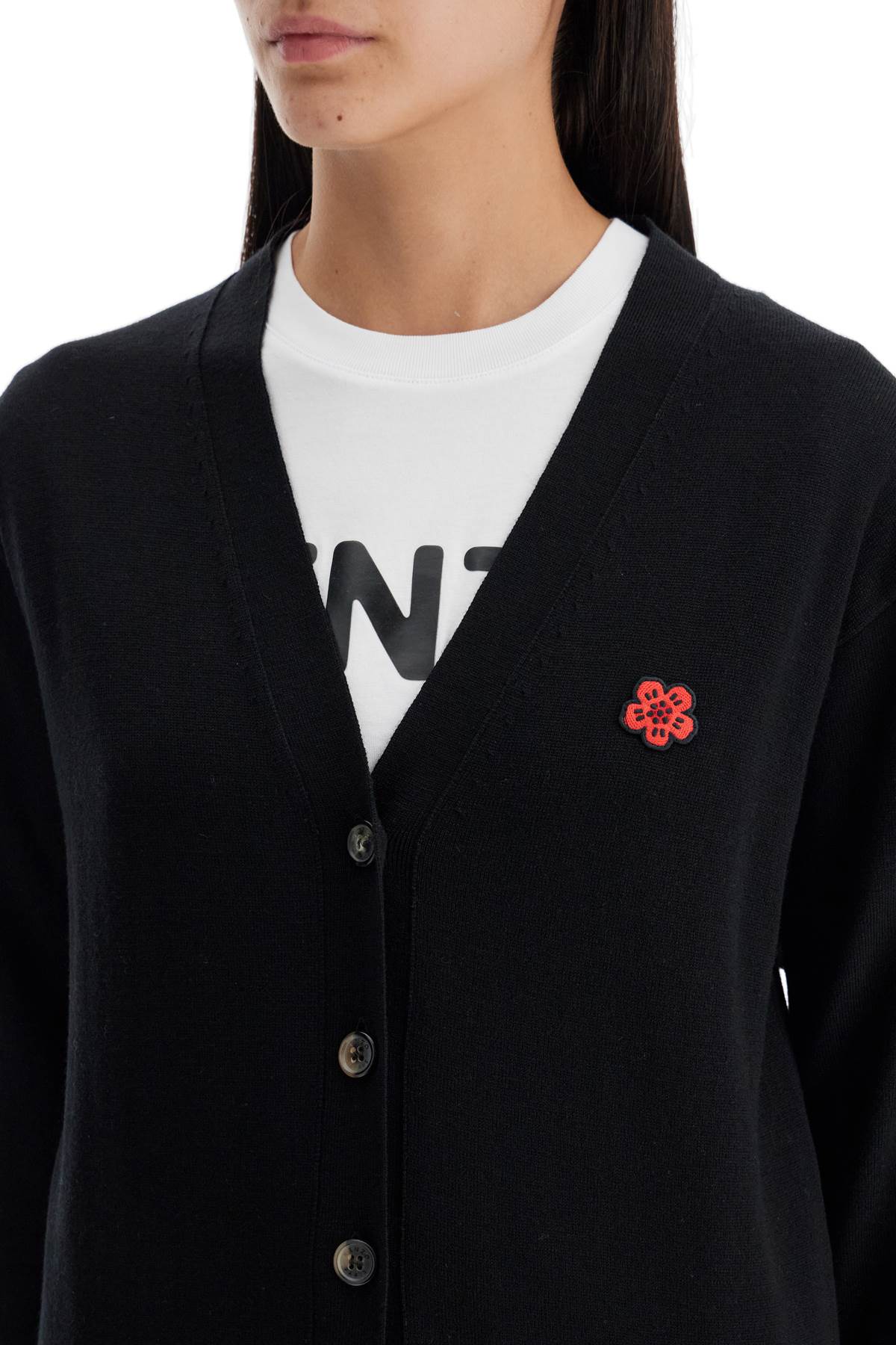 Kenzo lightweight wool cardigan image 3