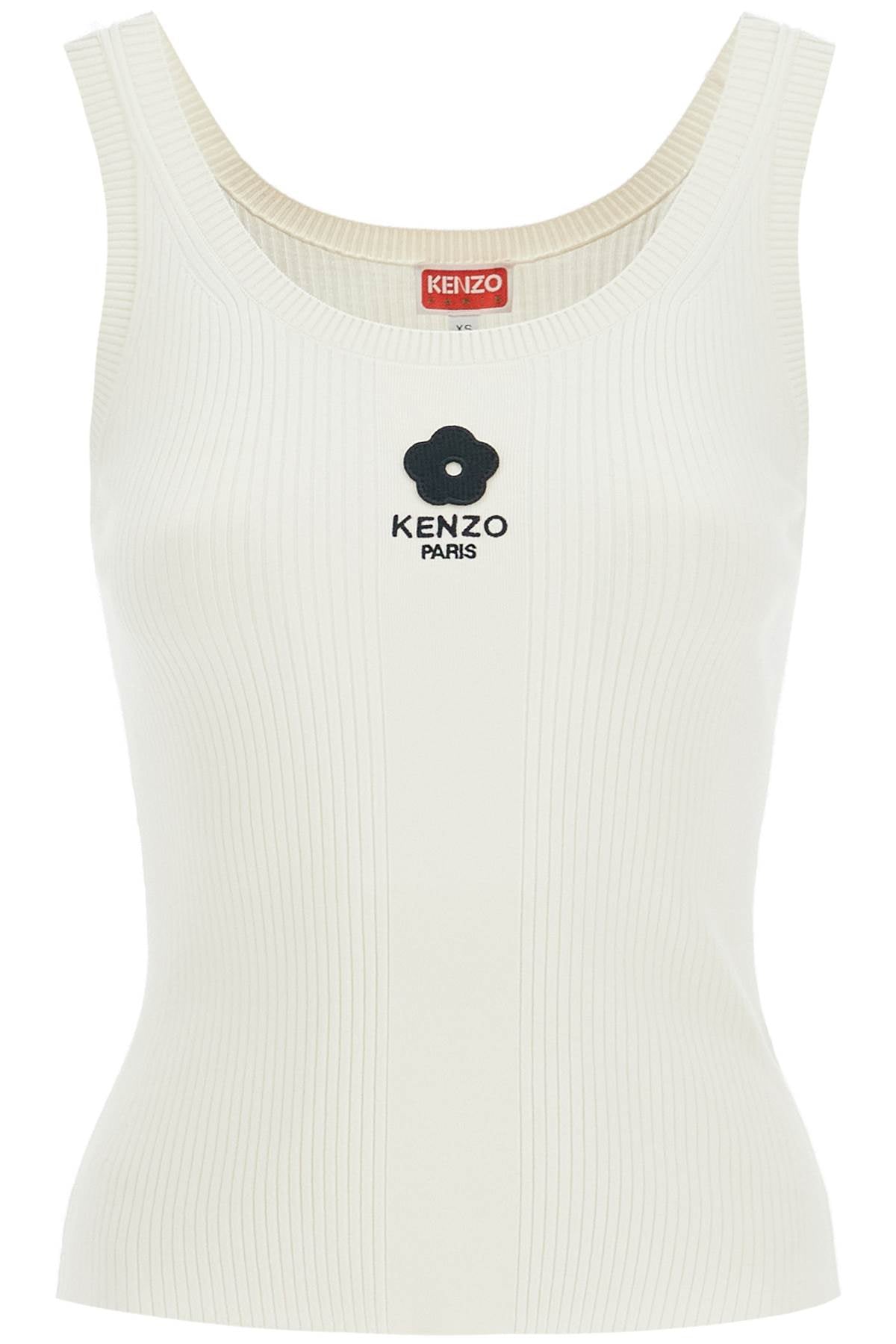 Kenzo ribbed knit tank top with spaghetti straps image 0