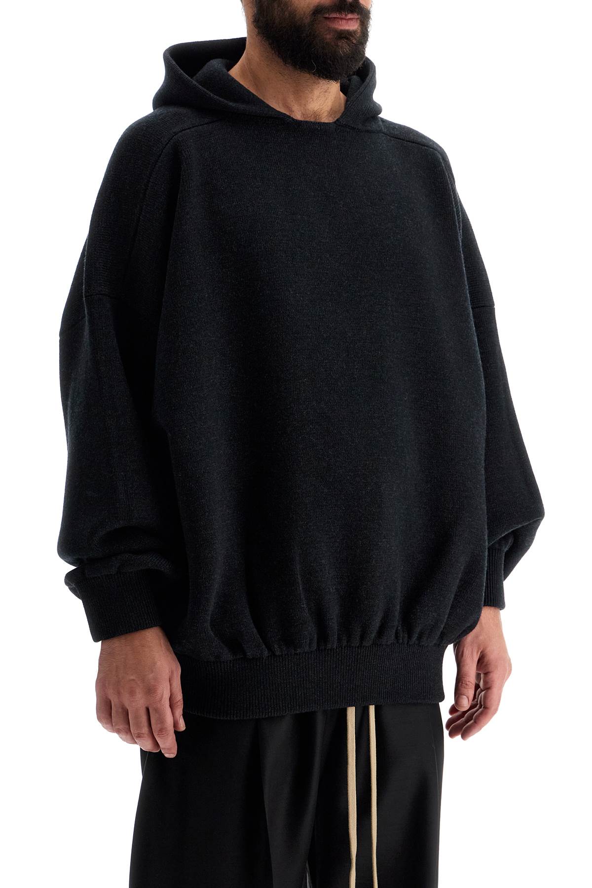 Fear Of God hooded knit sweatshirt with image 1