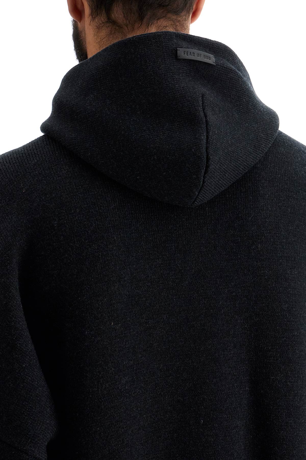 Fear Of God hooded knit sweatshirt with image 3