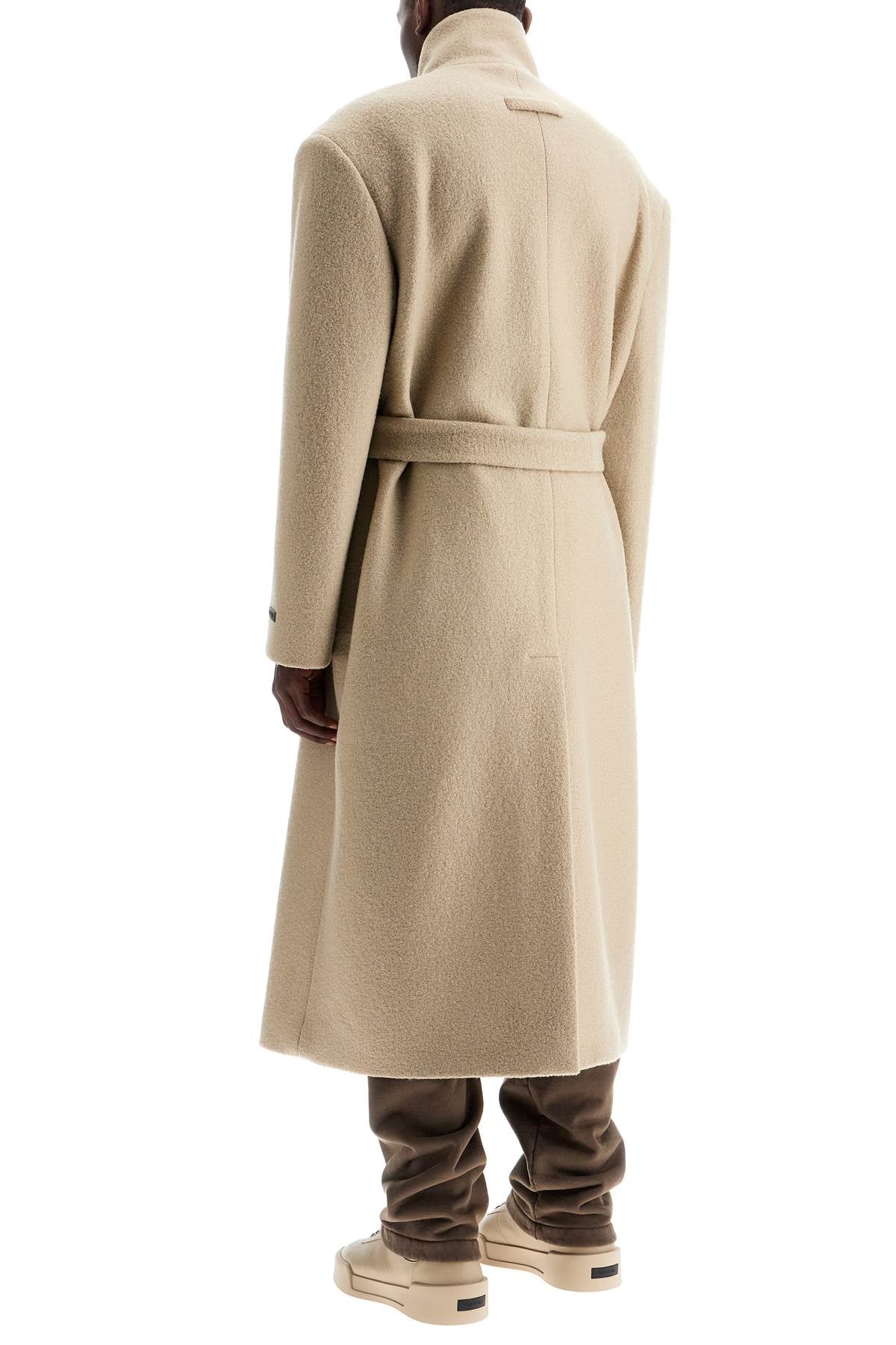 Fear Of God wool coat with high collar and boiled wool image 2