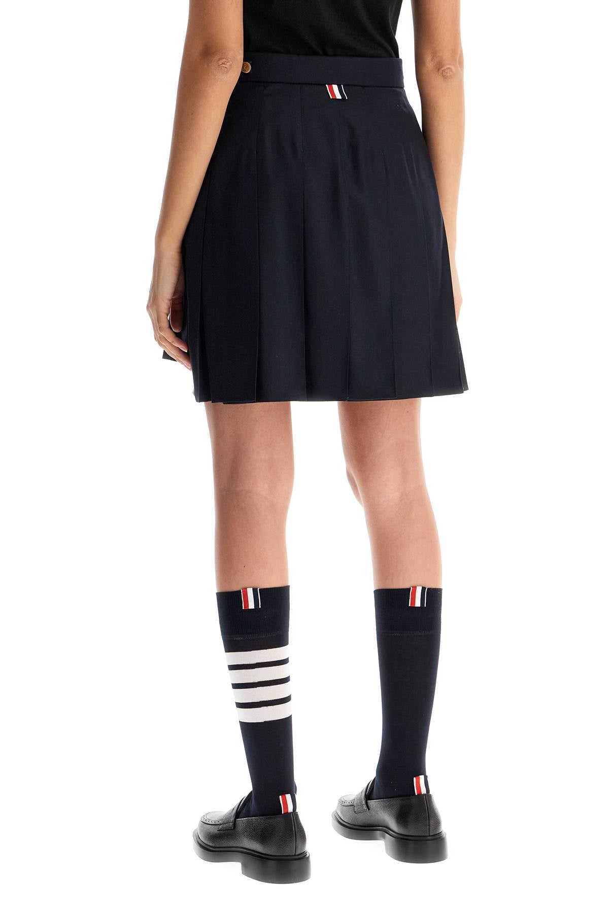 Thom Browne Women's Wool Pleated Mini Skirt image 2