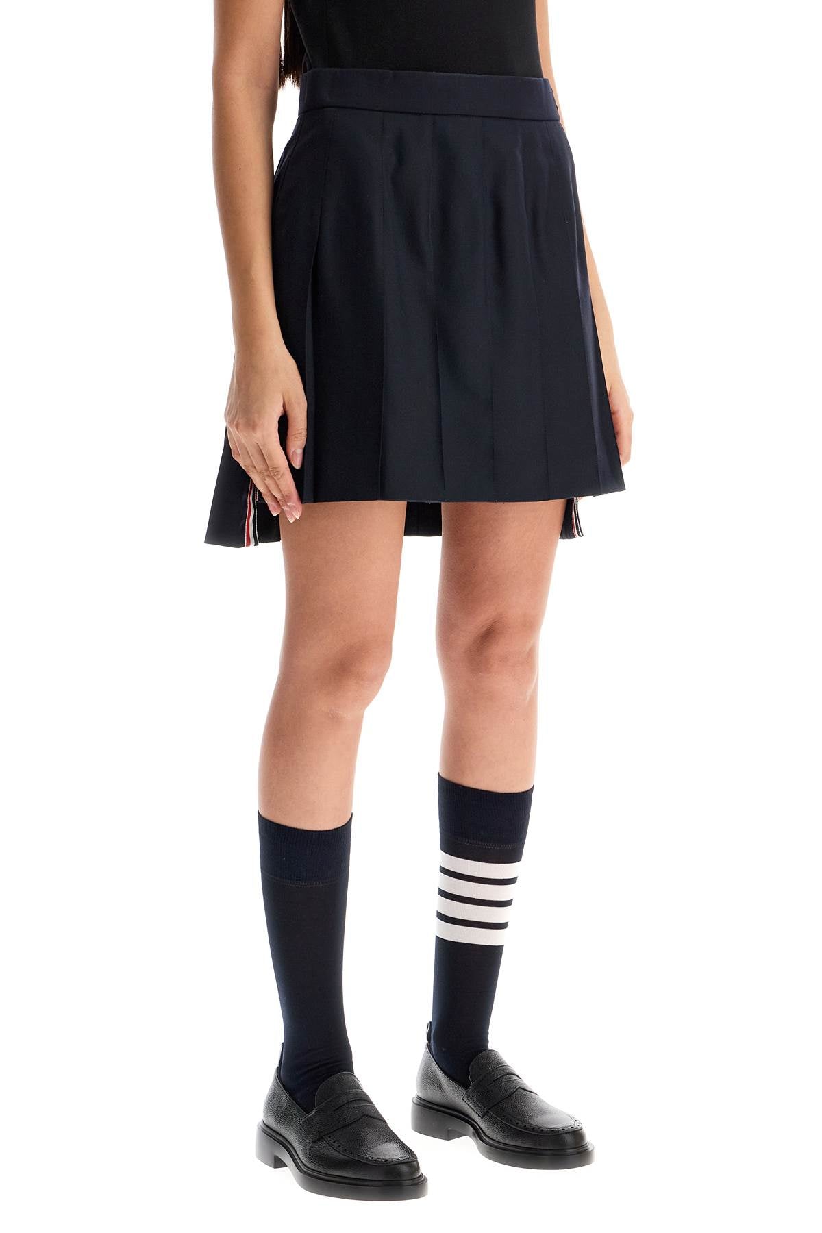 Thom Browne Women's Wool Pleated Mini Skirt image 1