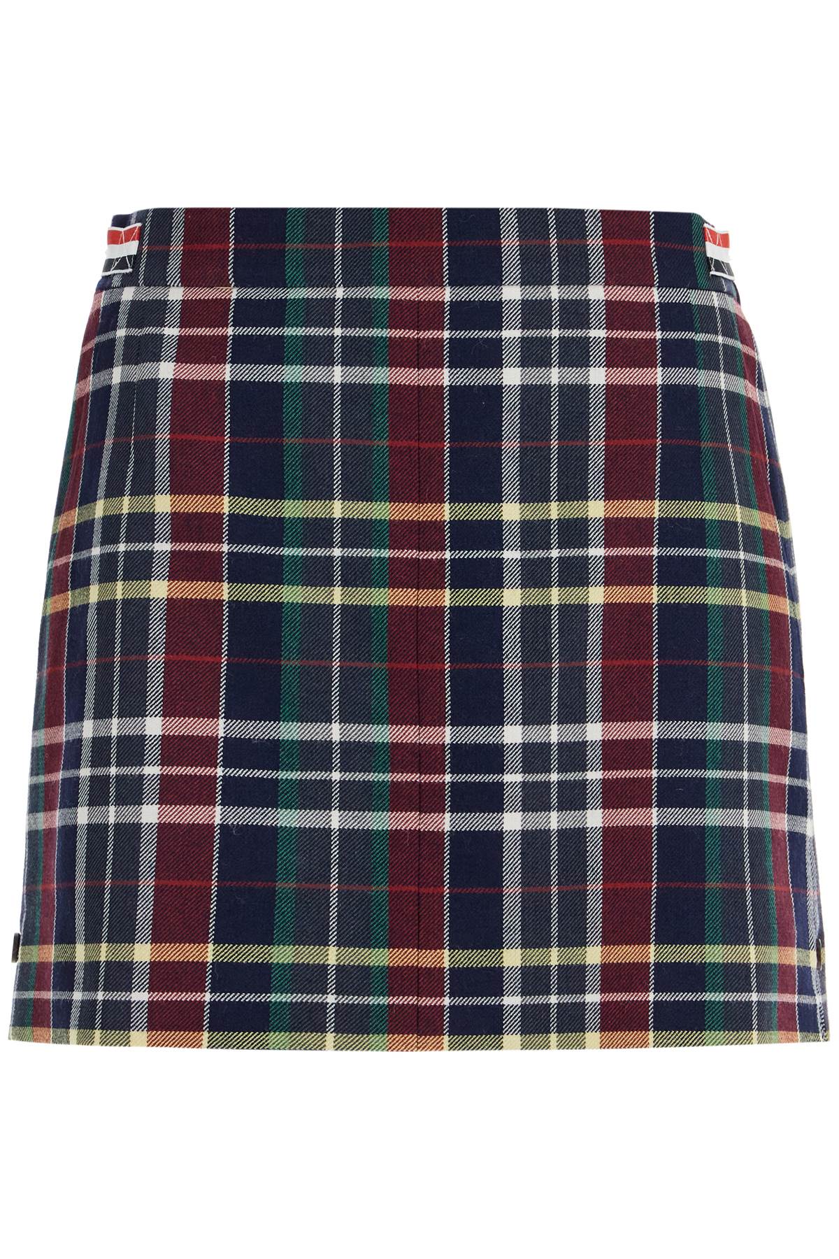 Thom Browne Tartan Wool Twill Mini Skirt image 0