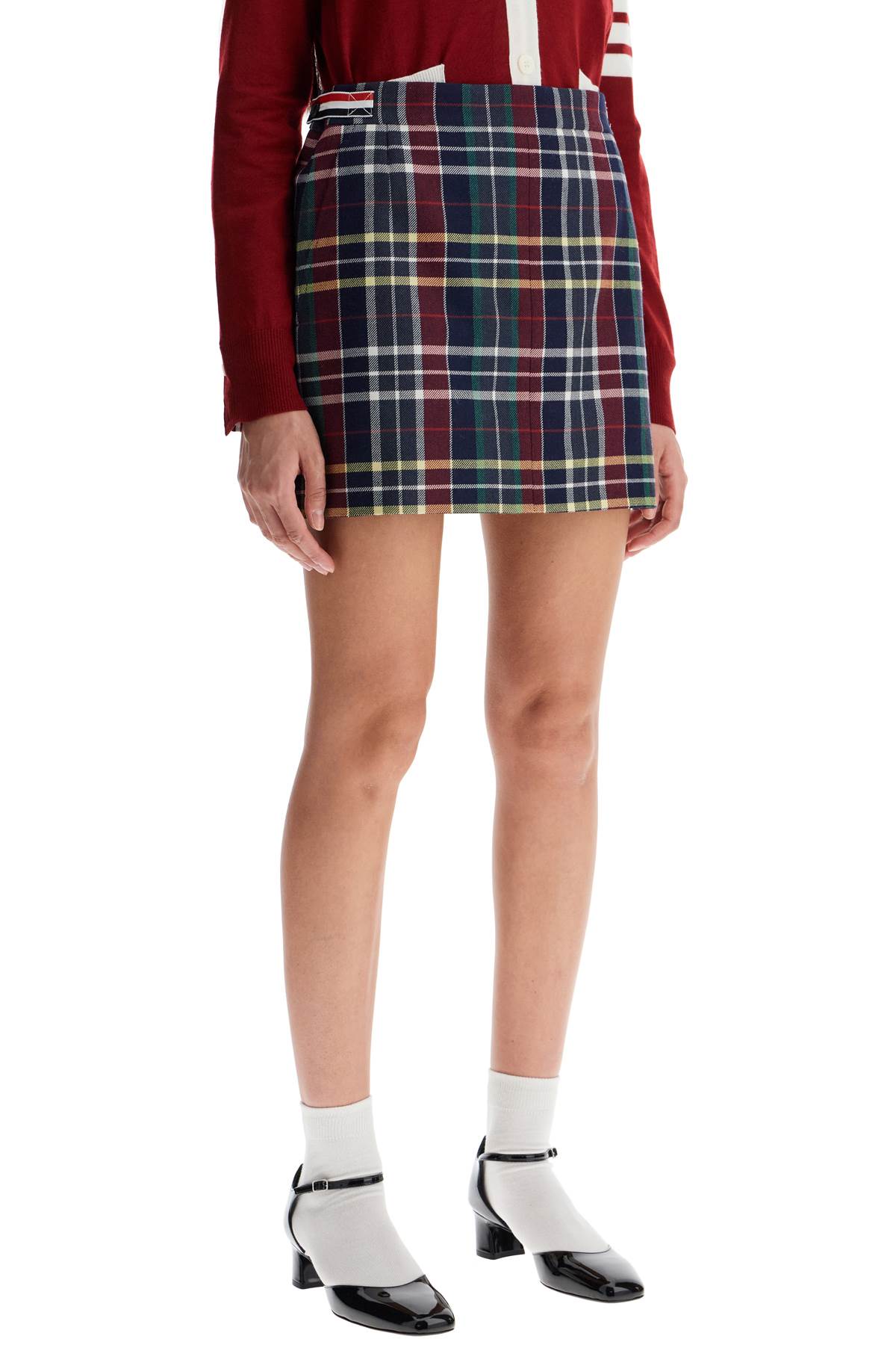 Thom Browne Tartan Wool Twill Mini Skirt image 1