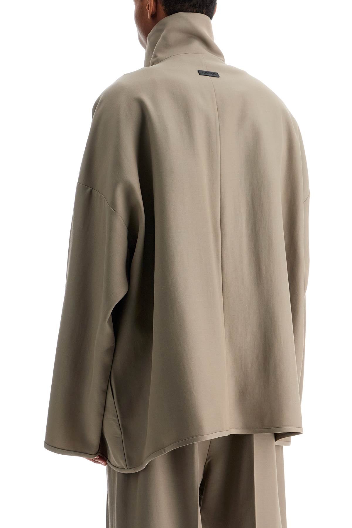 Fear Of God dusty beige wool jacket with high collar image 2