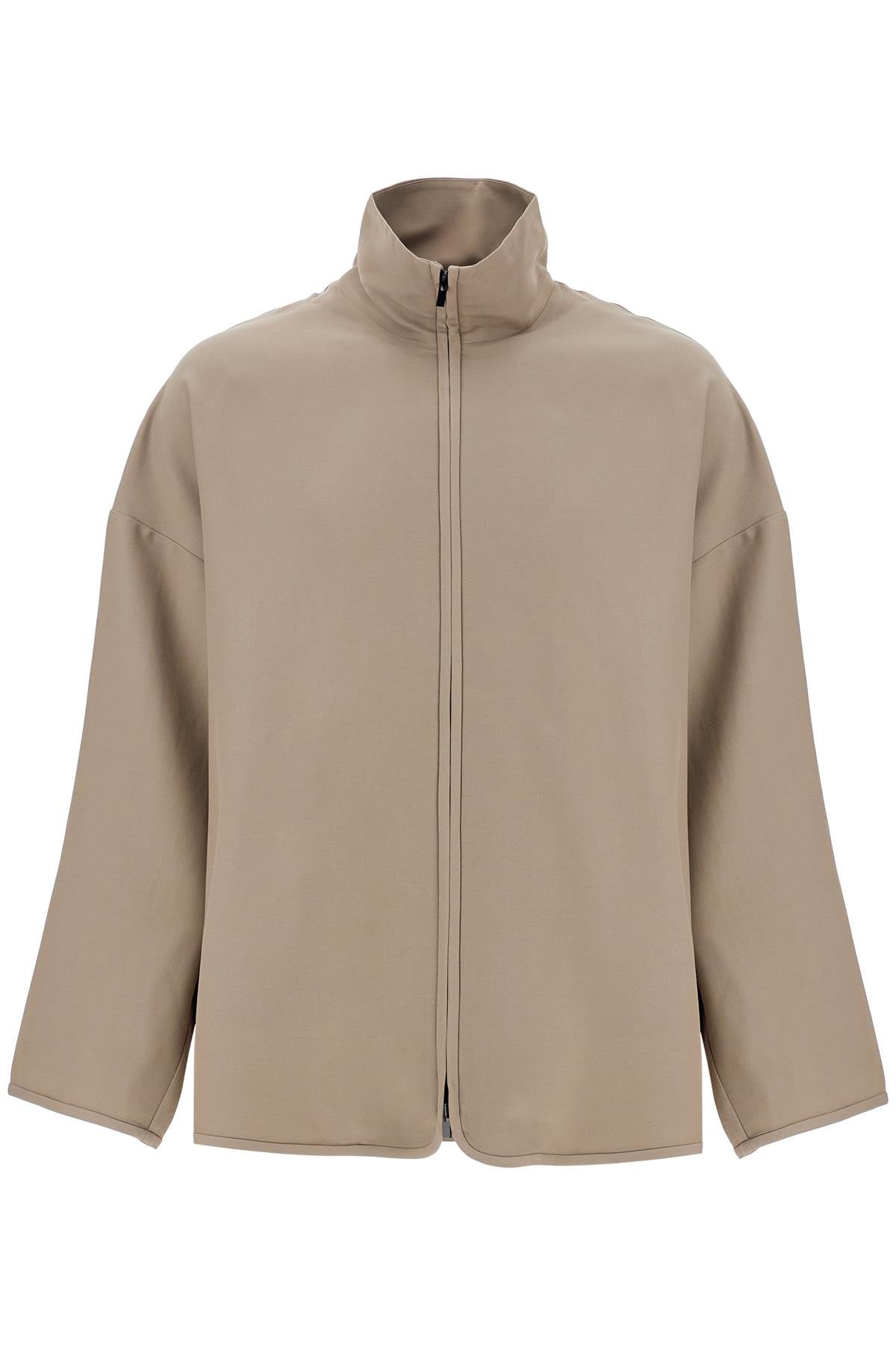 Fear Of God dusty beige wool jacket with high collar image 0