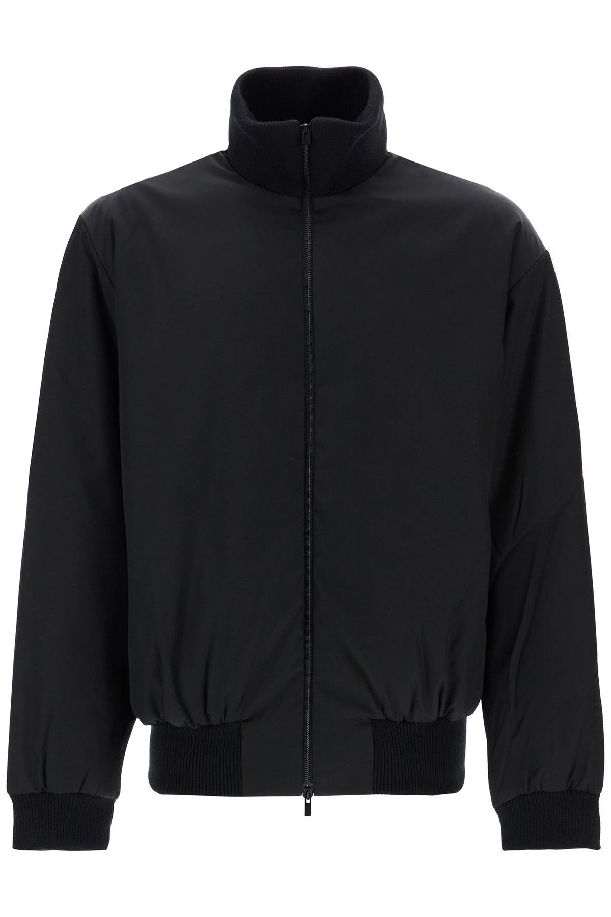 Fear Of God black nylon bomber with high collar image 0