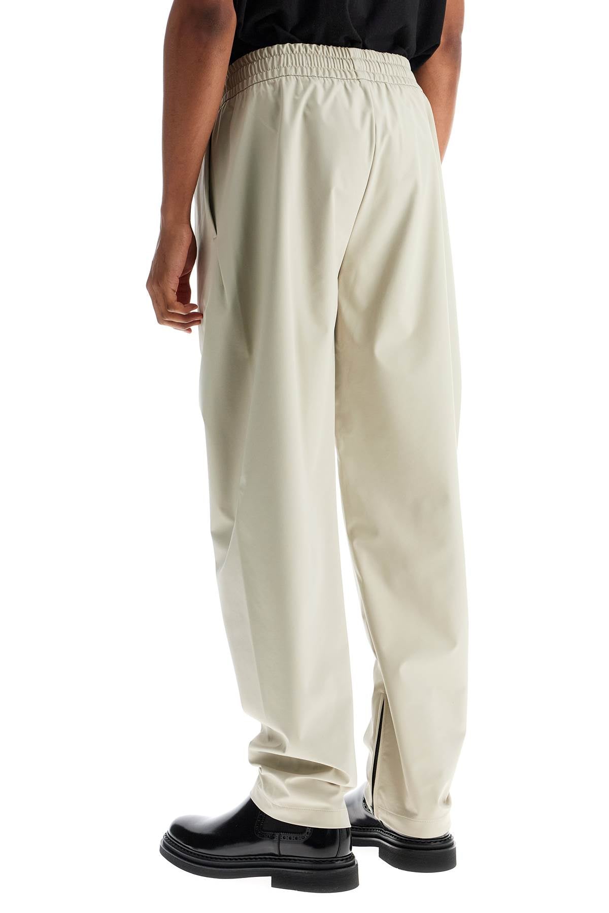 Fear Of God wide leg nylon track pants in cement image 2