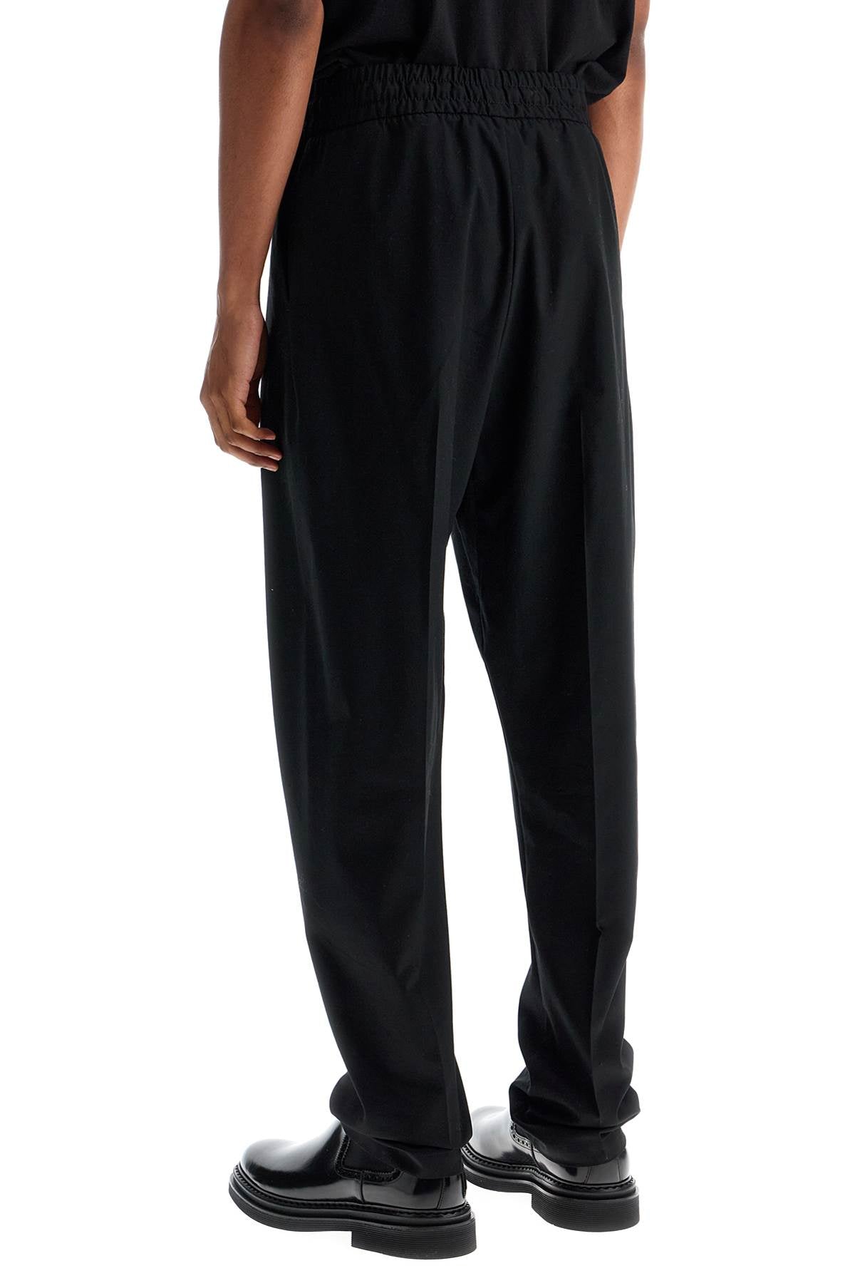 Fear Of God wide leg black cotton and wool pants image 2