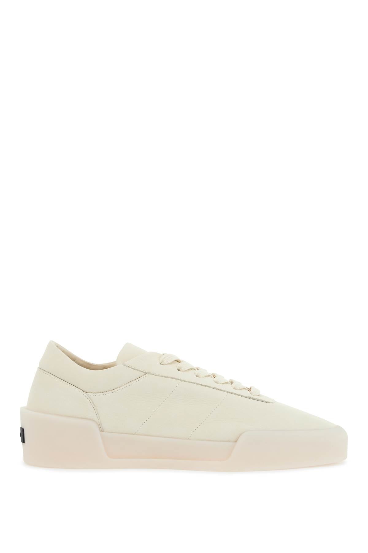 Fear Of God beige leather low minimalist aerobic sneakers image 0