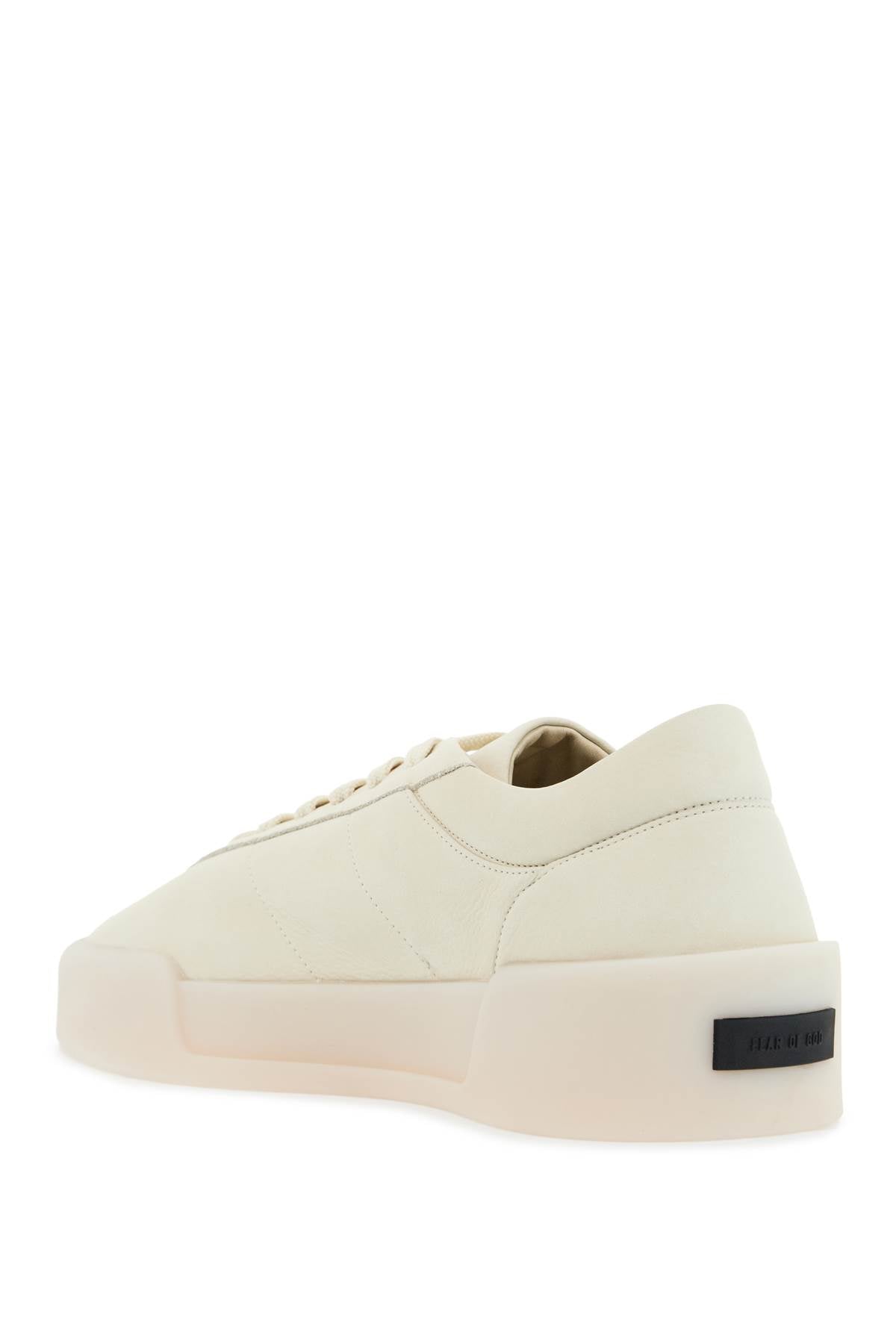 Fear Of God beige leather low minimalist aerobic sneakers image 2