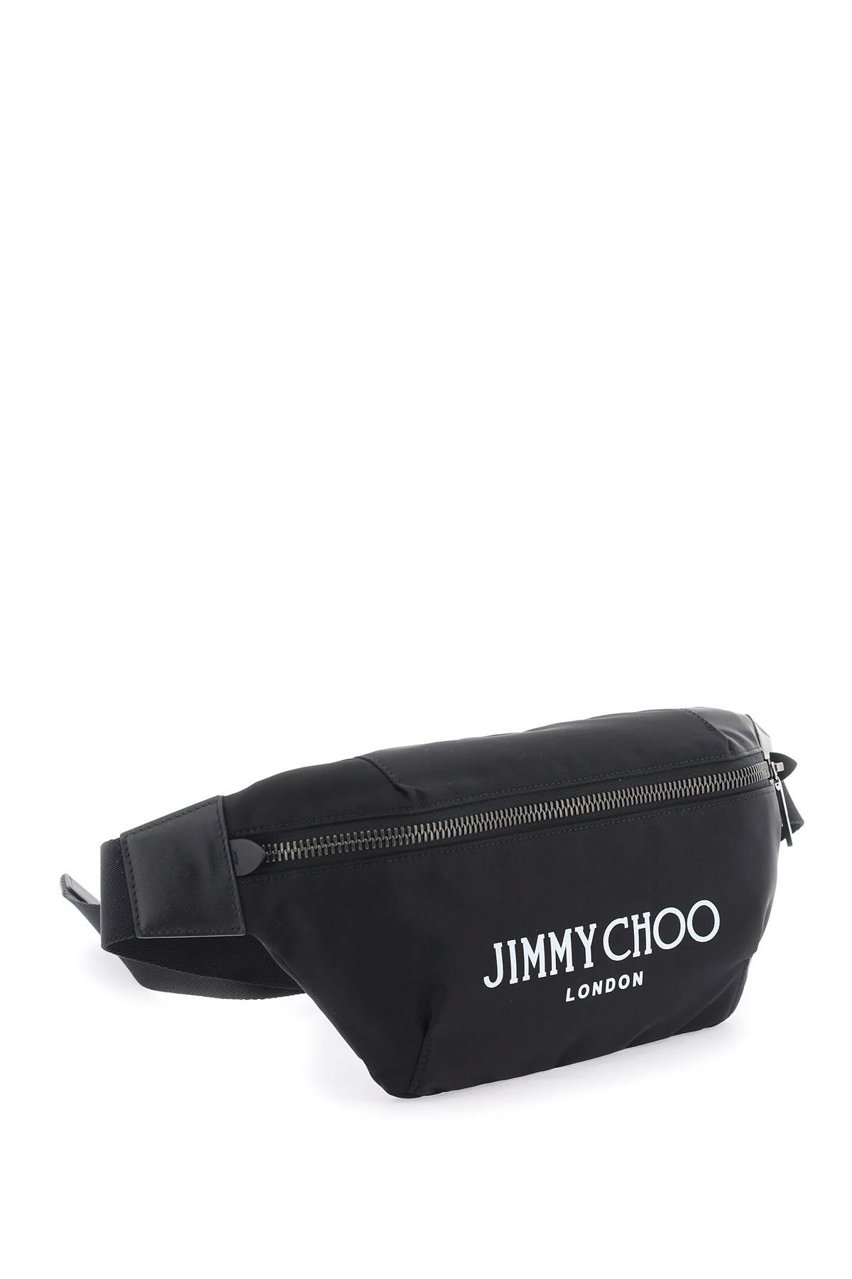 Jimmy Choo Finsley Belt Bag - Nylon with Logo Print image 2