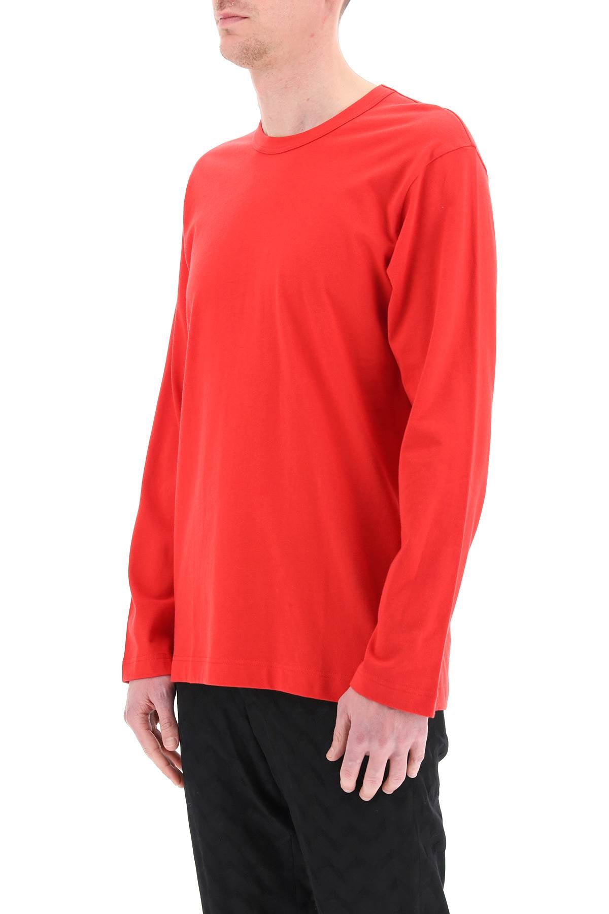 Comme des Garçons Shirt Long Sleeve T-Shirt with Logo Detail image 3