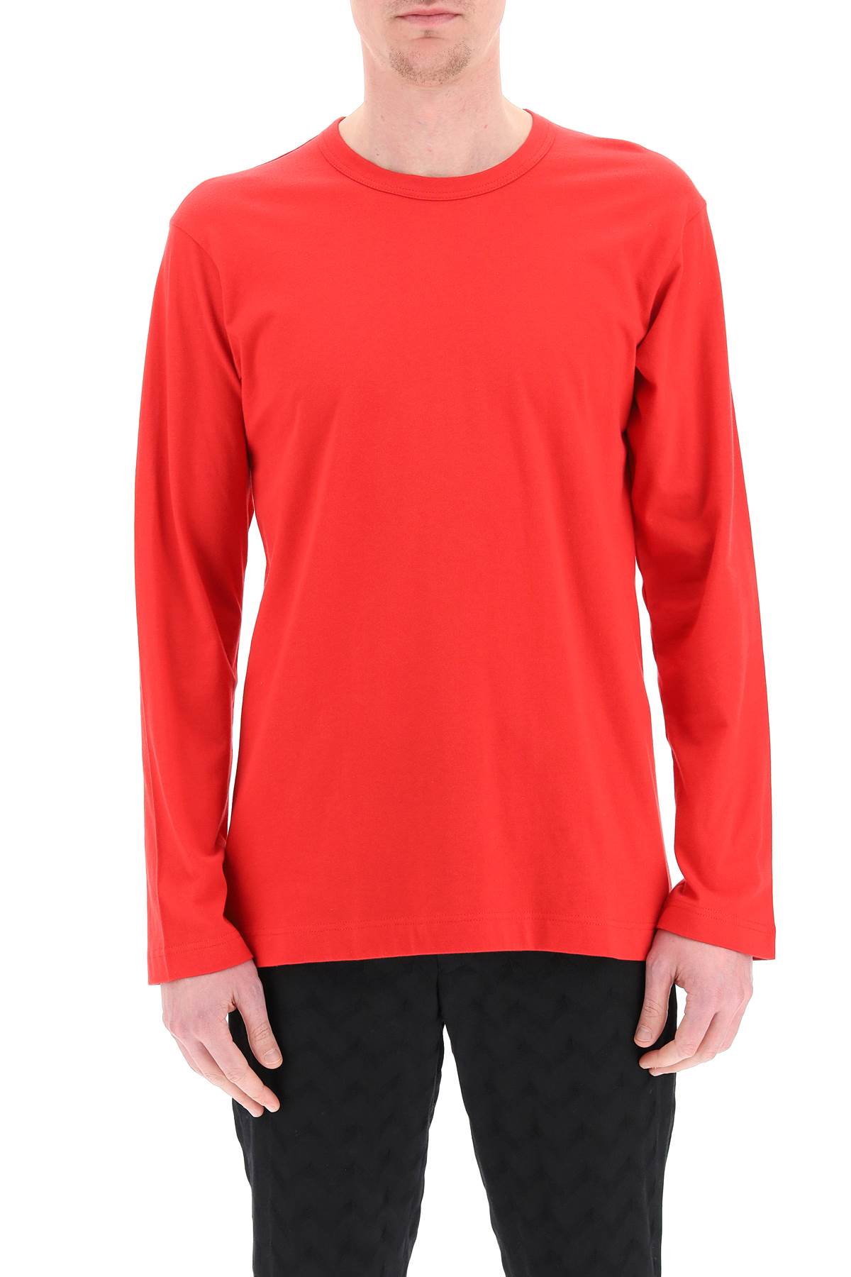 Comme des Garçons Shirt Long Sleeve T-Shirt with Logo Detail image 1