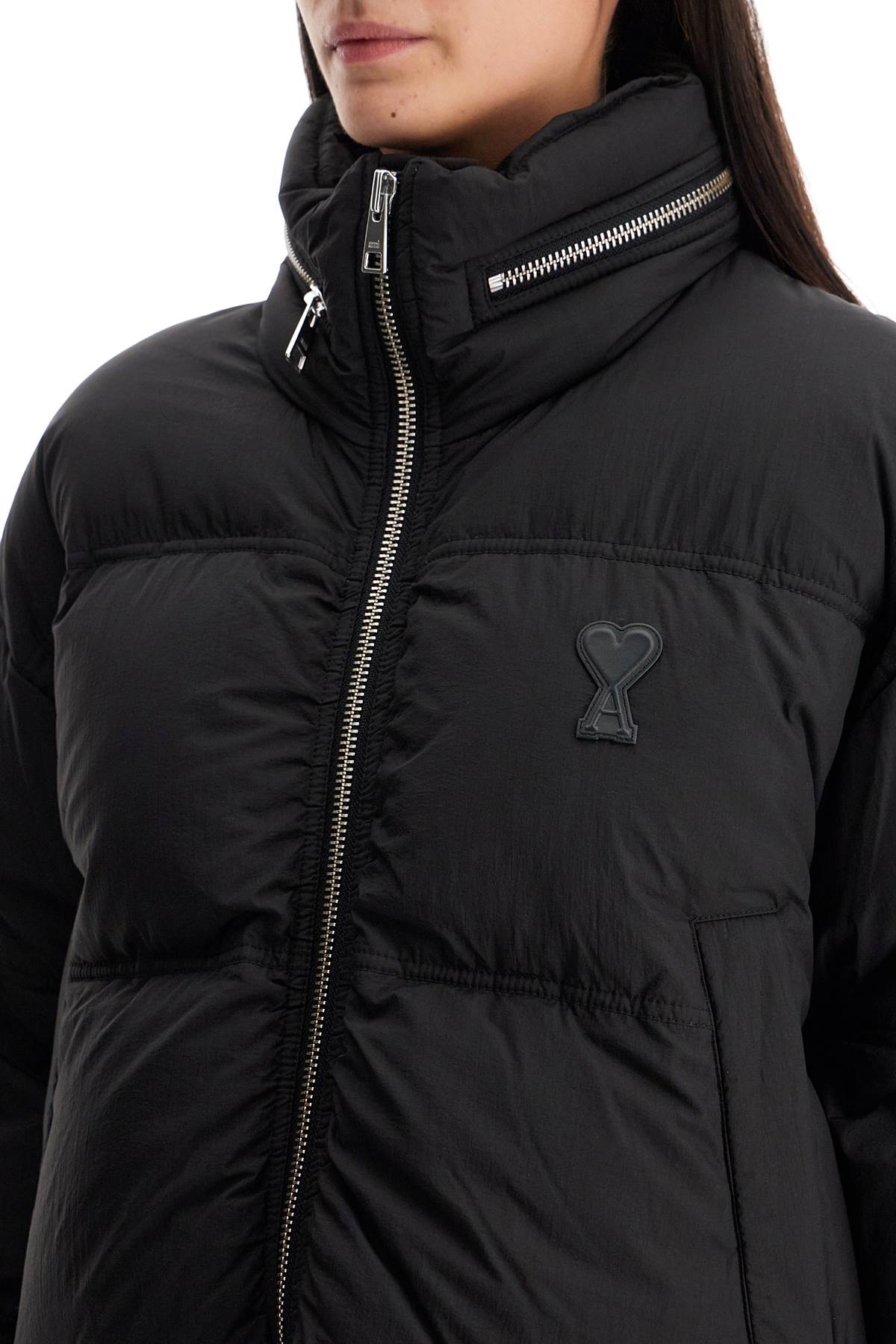 Ami Alexandre Mattiussi Down Jacket with Logo Patch image 3