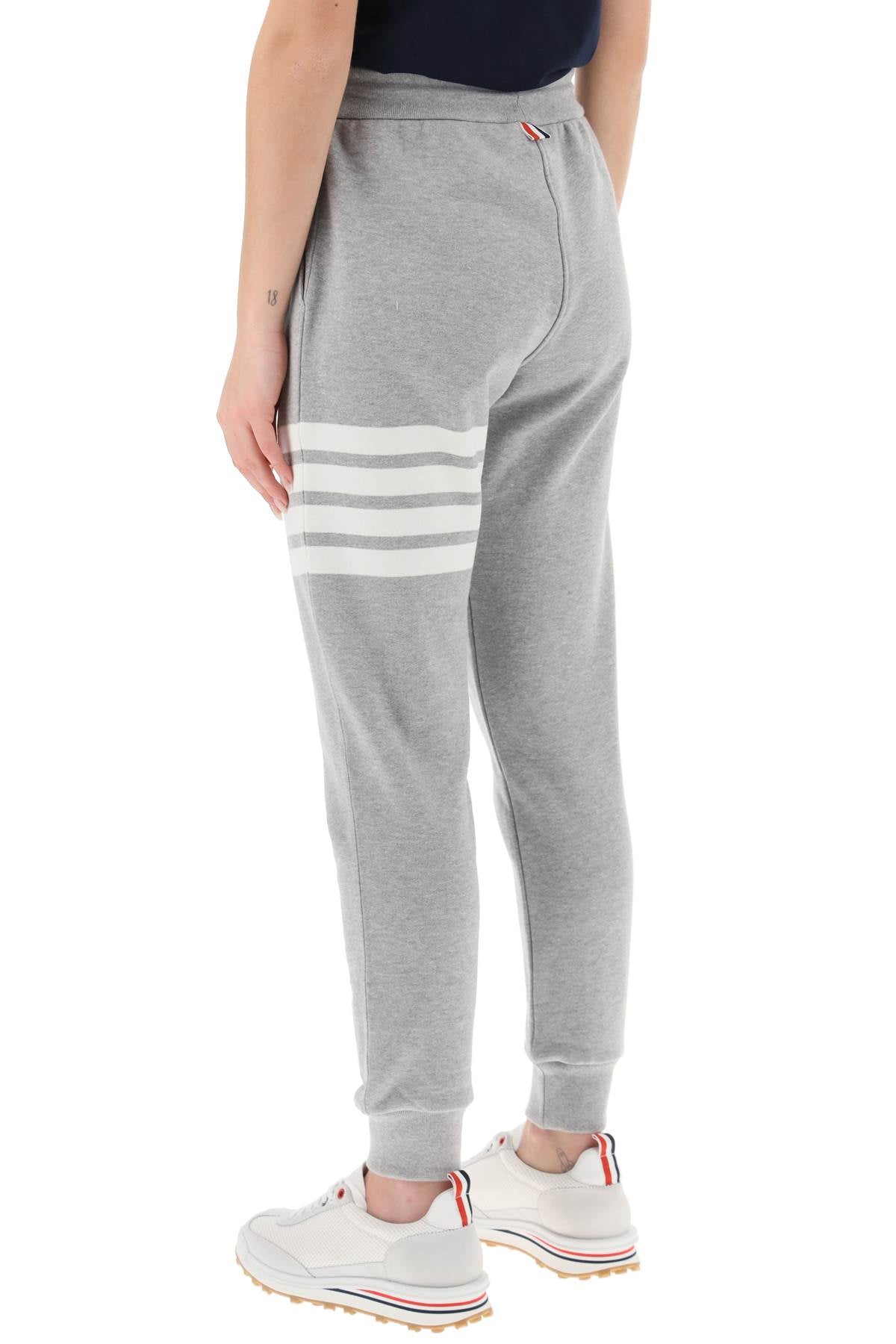 Thom Browne 4-Bar Loopback Cotton Jersey Sweatpants image 2