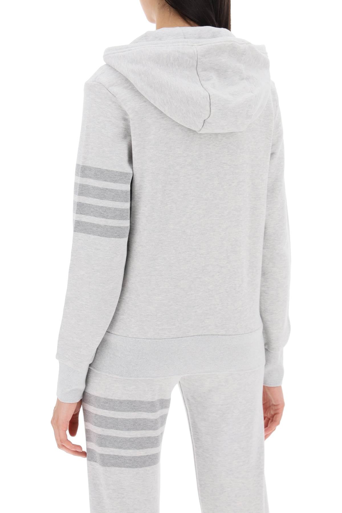 Thom Browne Men's 4-Bar Zip-Up Hoodie image 2