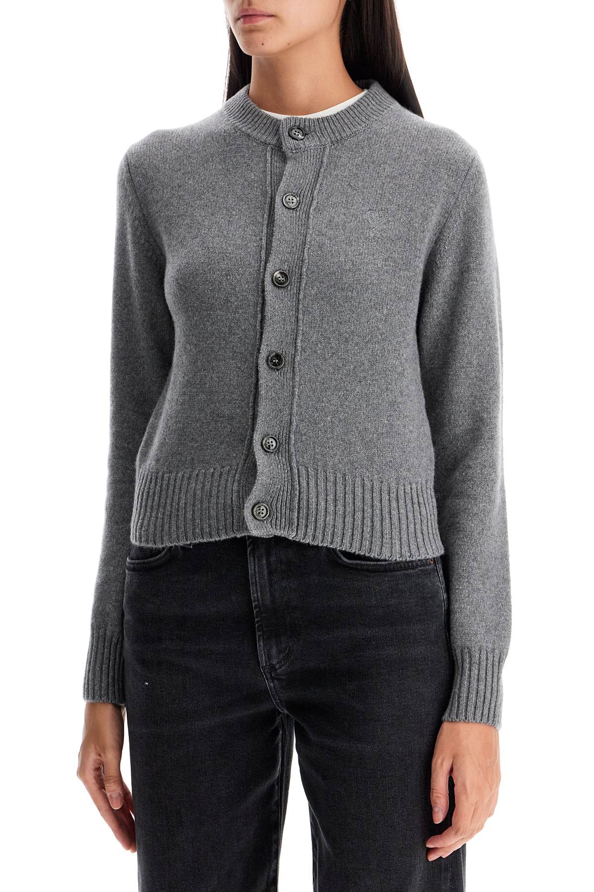 Ami Alexandre Matiussi cashmere crewneck cardigan image 3