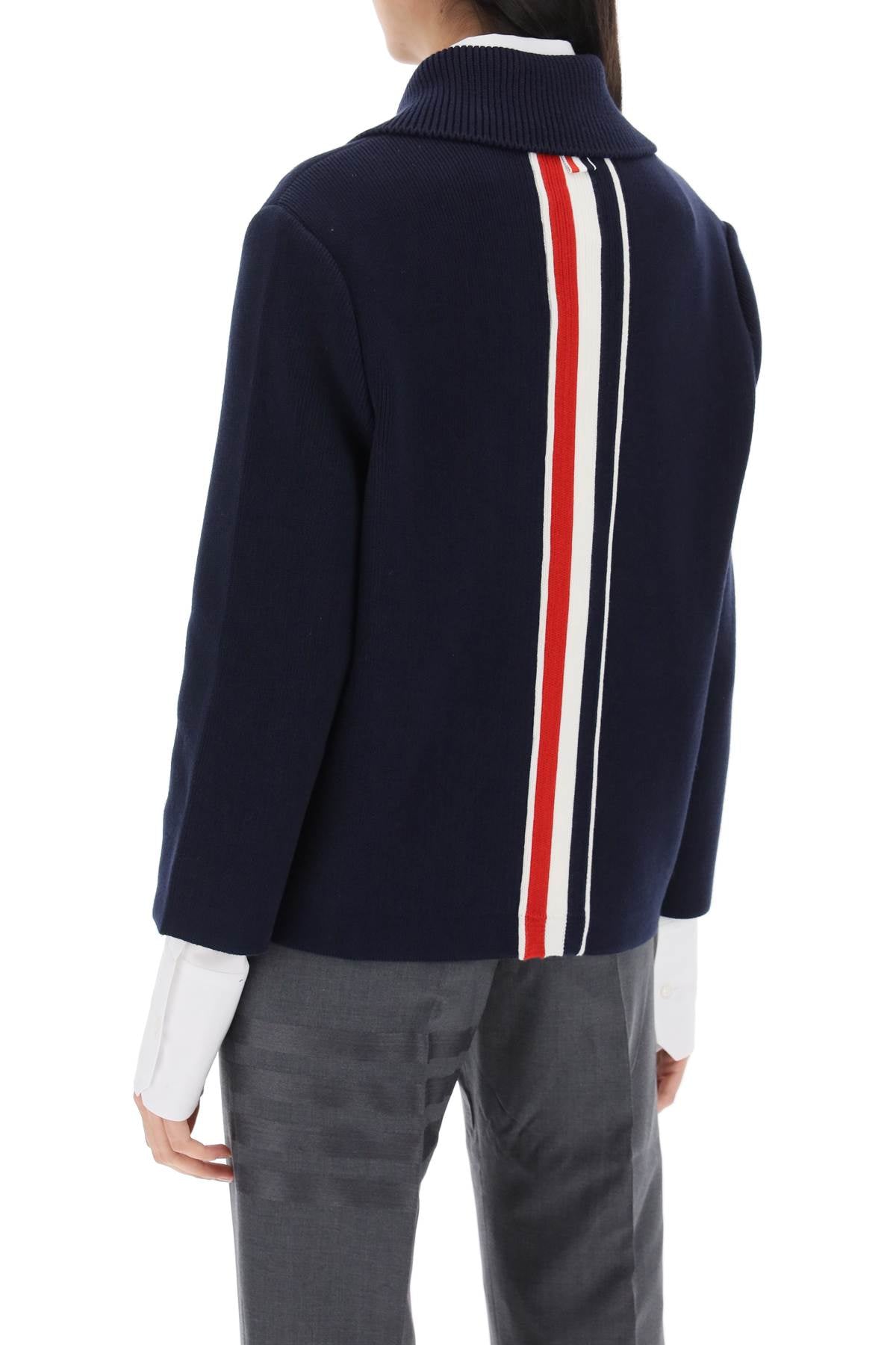 Thom Browne cotton-cashmere knit jacket image 2