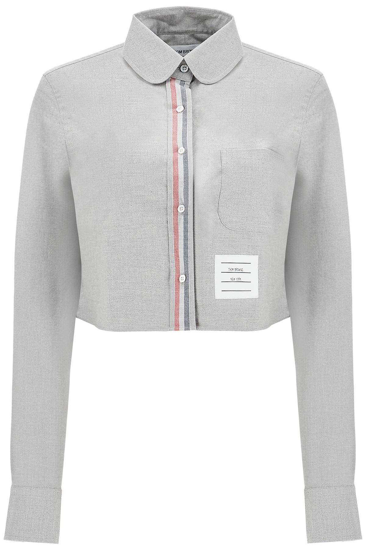 Thom Browne Cropped Flannel Shirt image 0