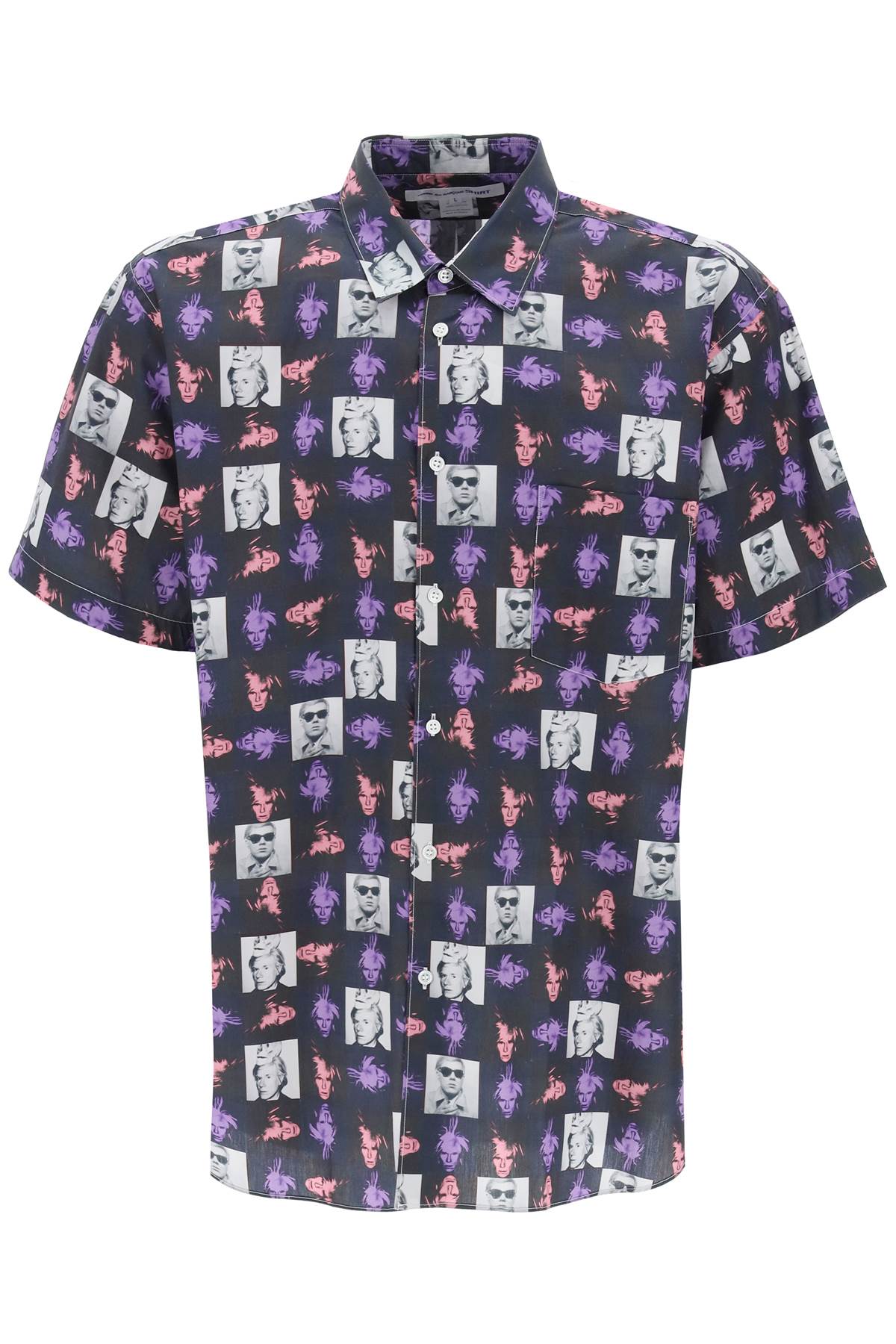 Comme Des Garcons Shirt short-sleeved shirt with andy warhol print image 0