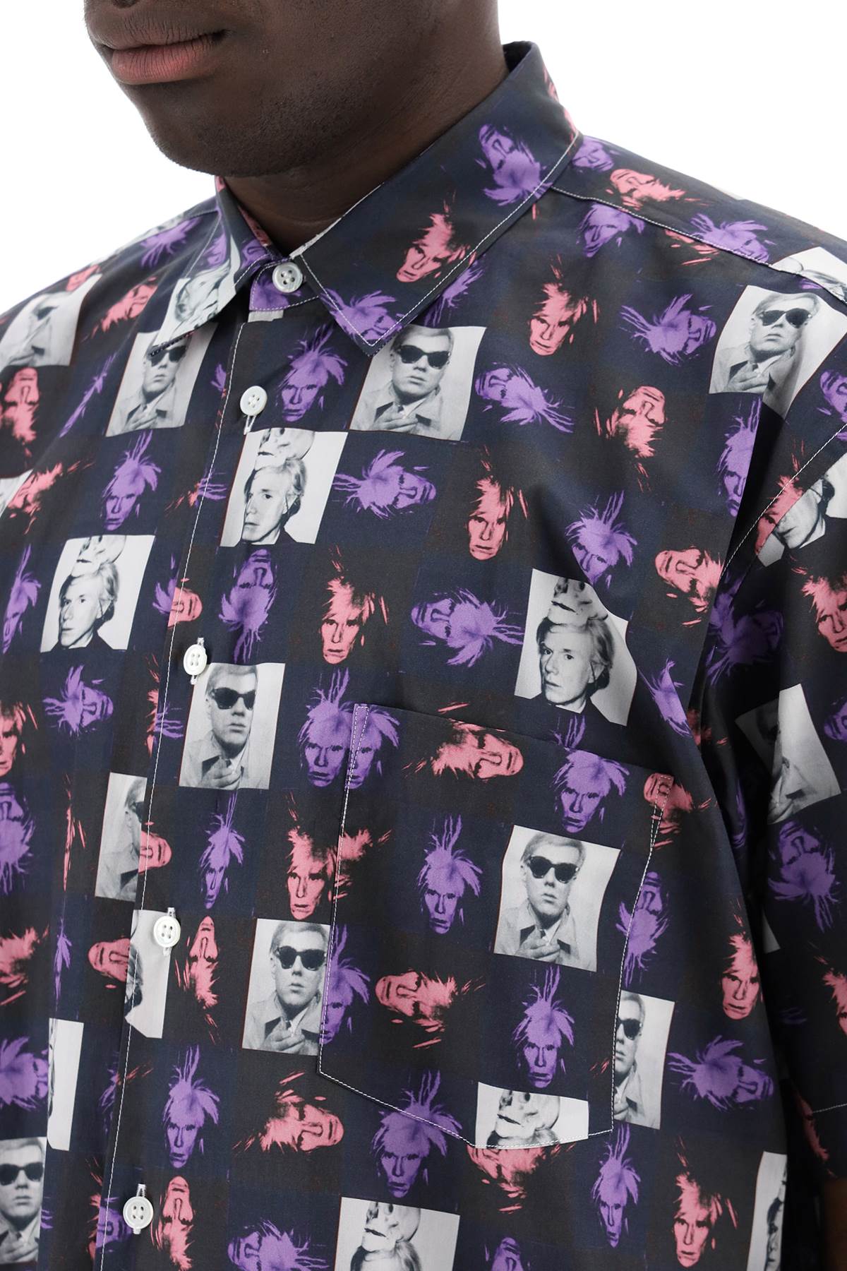 Comme Des Garcons Shirt short-sleeved shirt with andy warhol print image 3