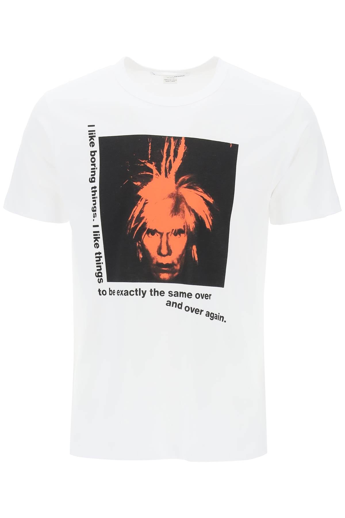 Comme Des Garcons Shirt "andy warhol printed t-shirt image 0