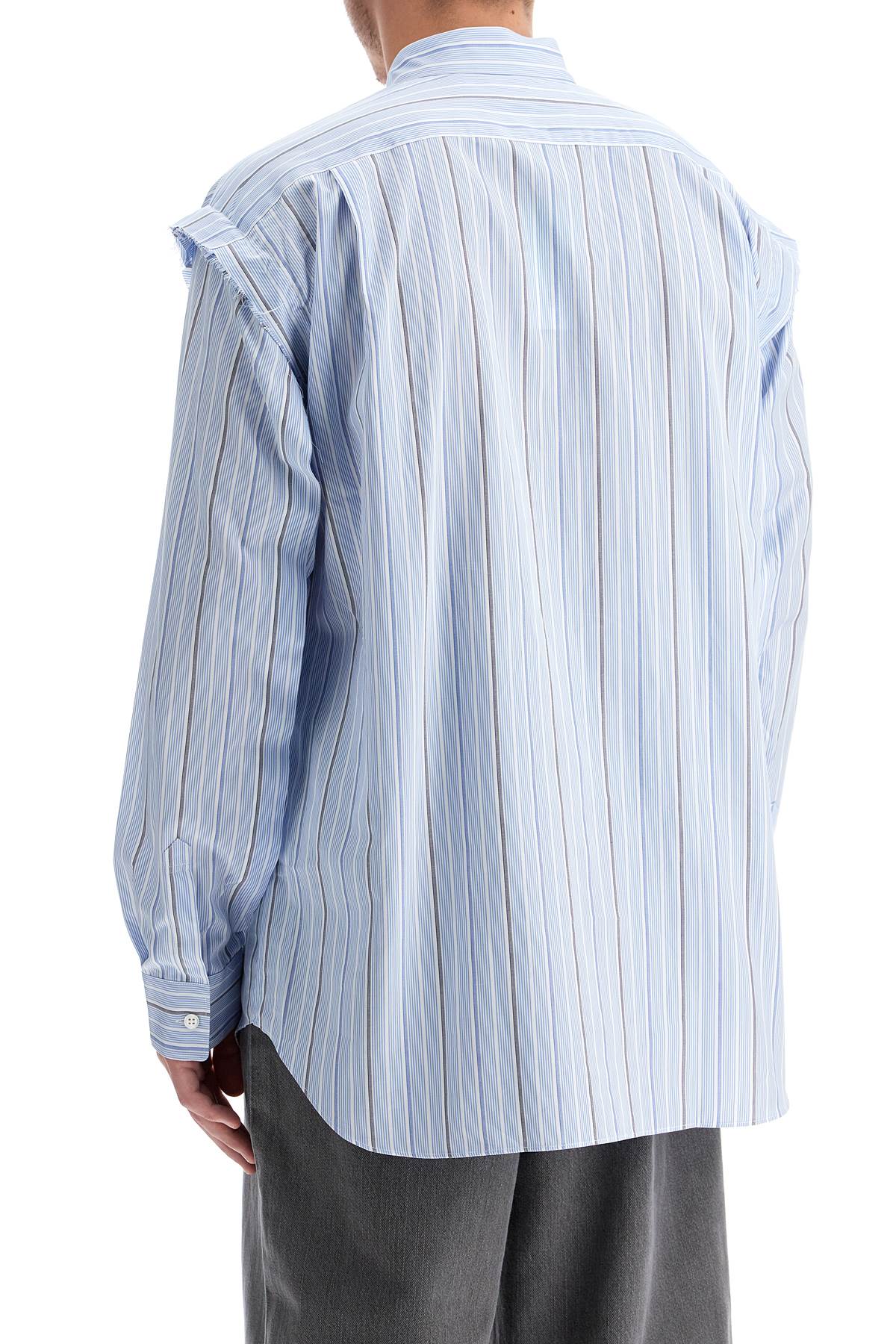 Comme des Garçons Shirt Striped Cotton Poplin Shirt with Pocket image 2