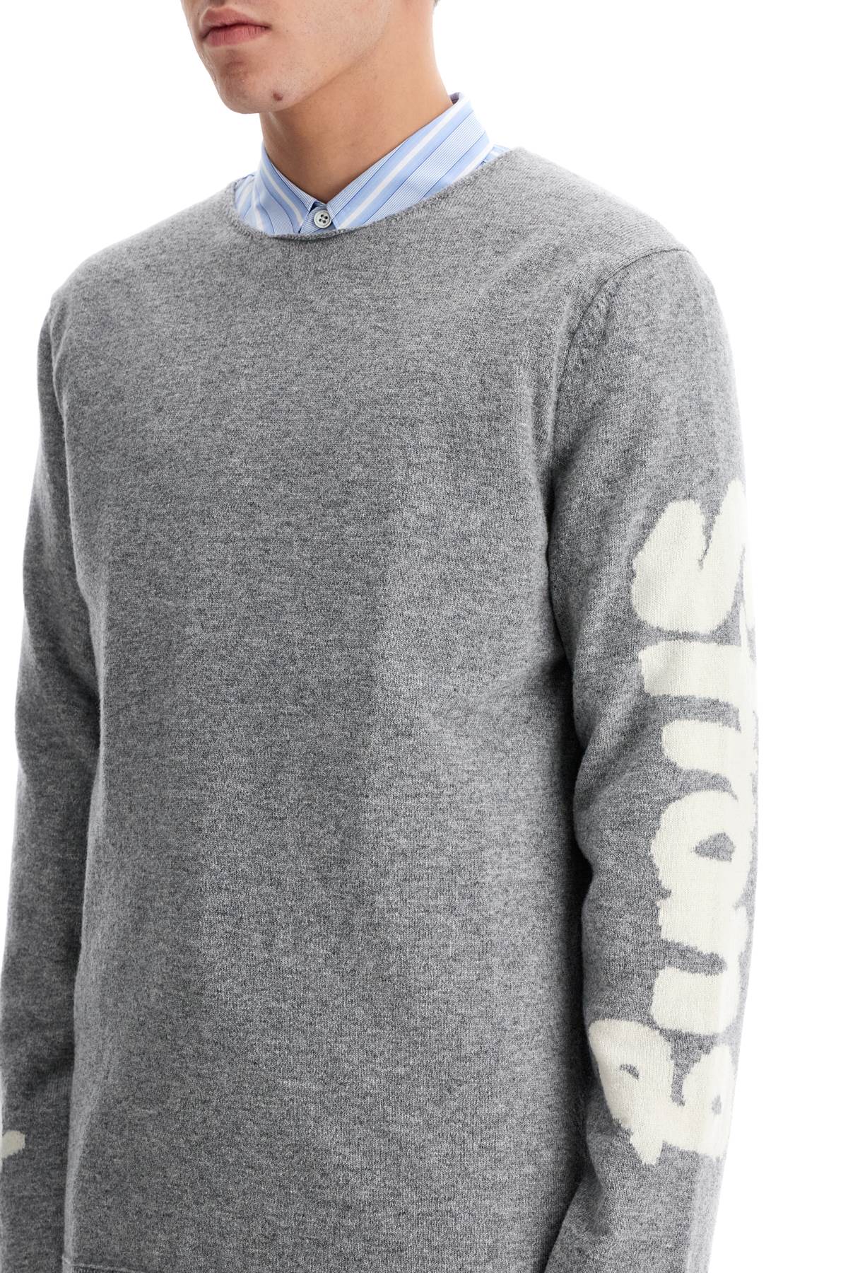 Comme Des Garcons Shirt Wool Jacquard Pullover image 3