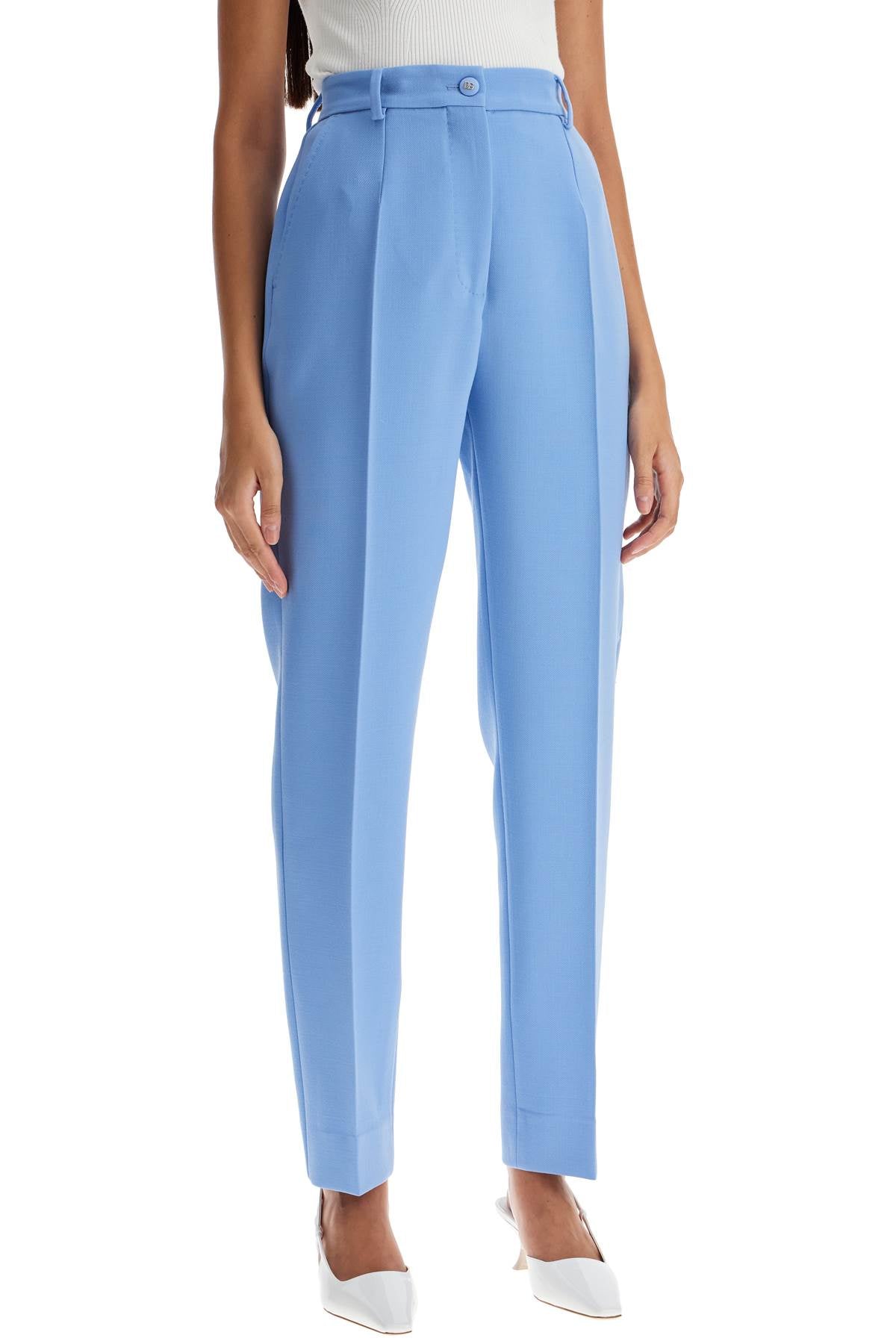 Dolce & Gabbana Women's Wool Crepe Tailored Trousers image 1