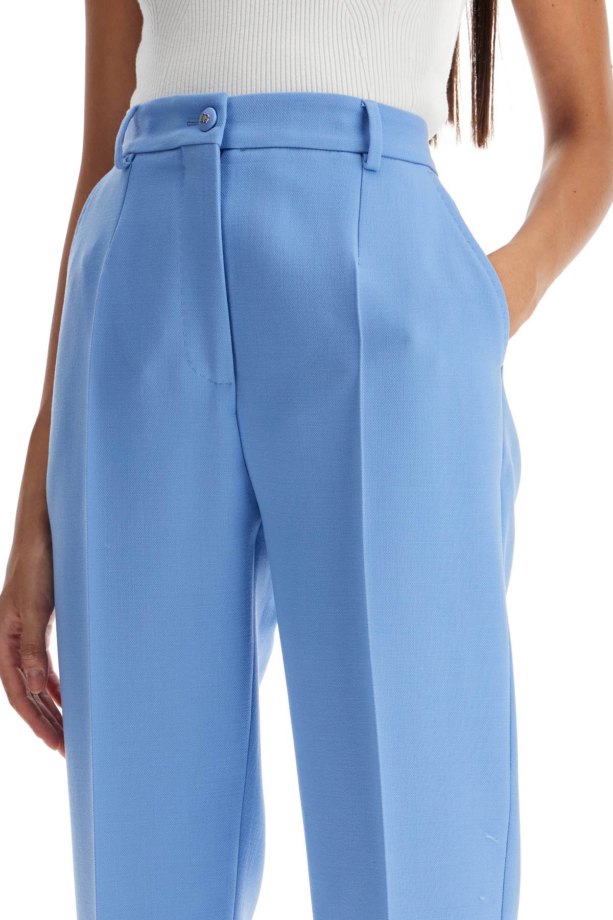 Dolce & Gabbana Women's Wool Crepe Tailored Trousers image 3