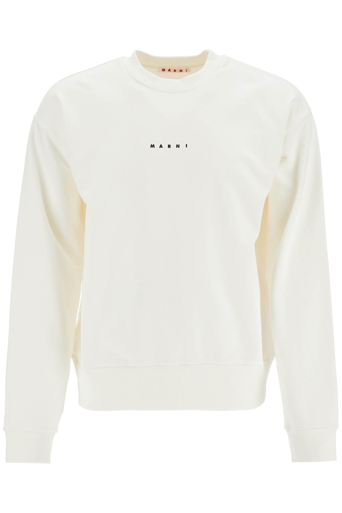 Marni Oversized Organic Cotton Crewneck Sweatshirt image 0