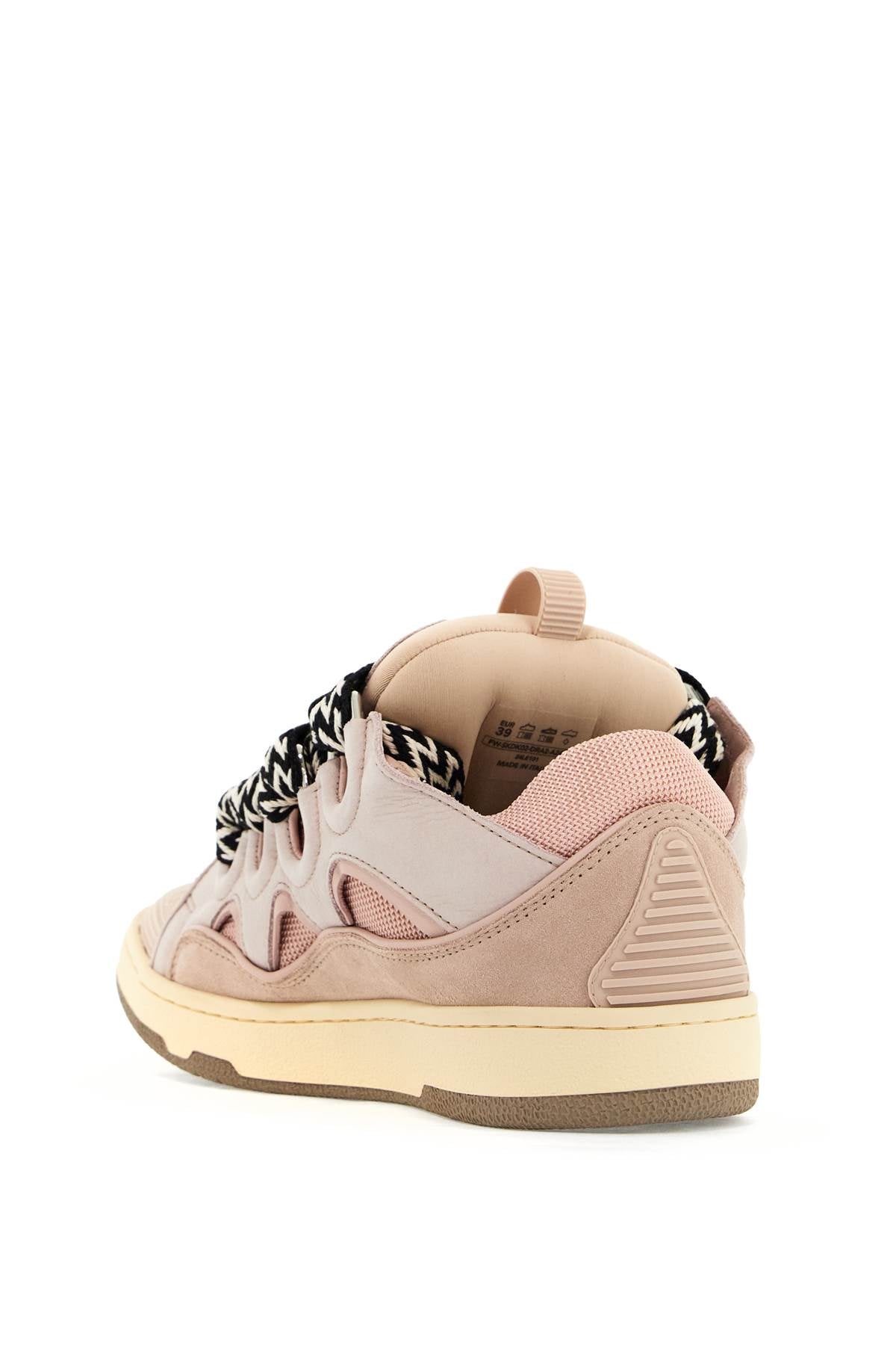 Lanvin Curb Sneakers: Chunky Nubuck Leather, Suede & Mesh image 2