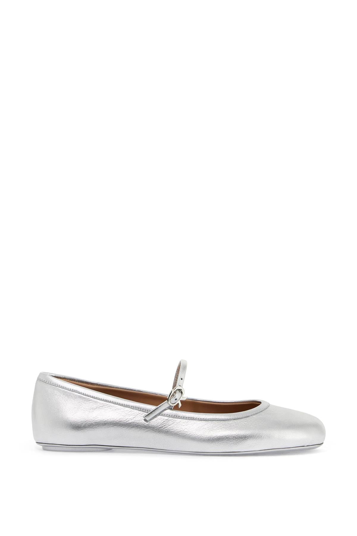 Gianvito Rossi Carla Leather Ballerina Flats with Buckle image 0