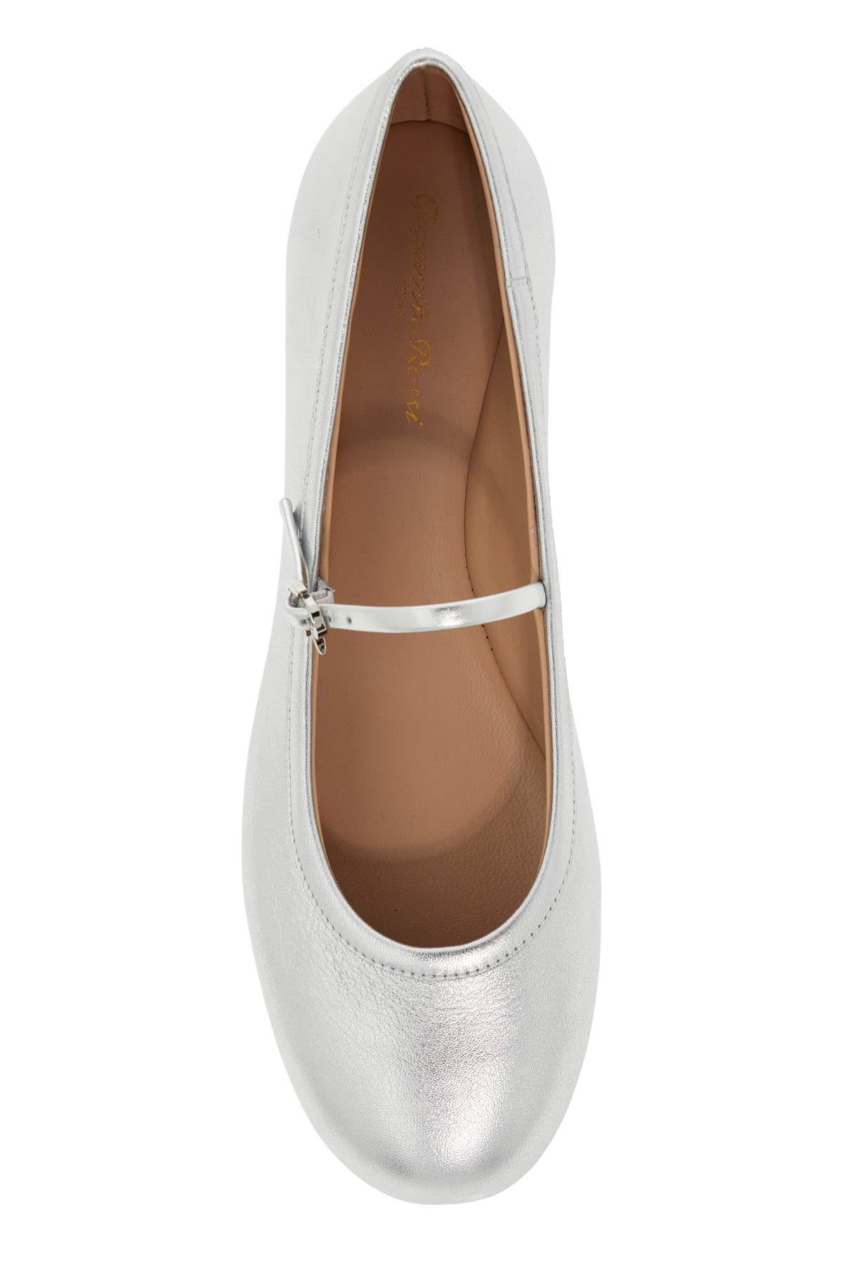 Gianvito Rossi Carla Leather Ballerina Flats with Buckle image 1