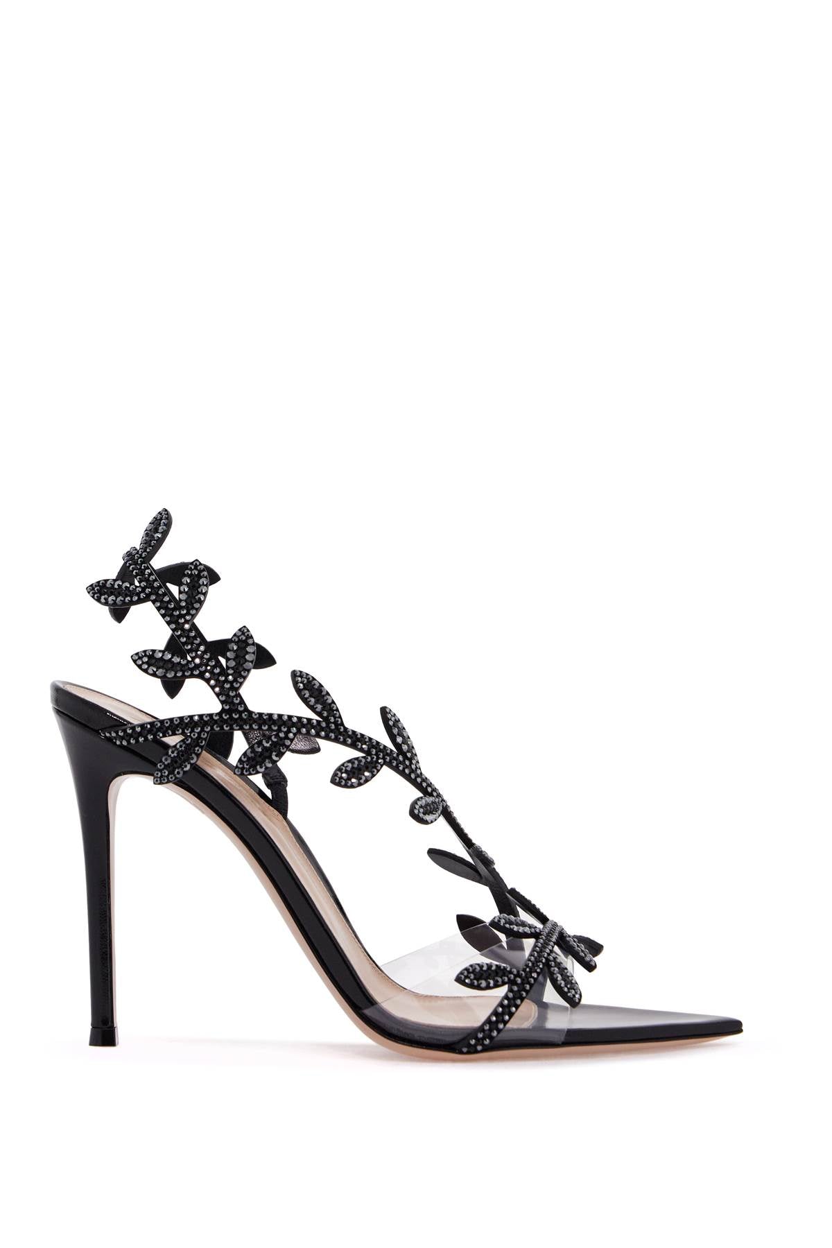 Gianvito Rossi Flavia Crystal-Embellished Leather Sandals image 0