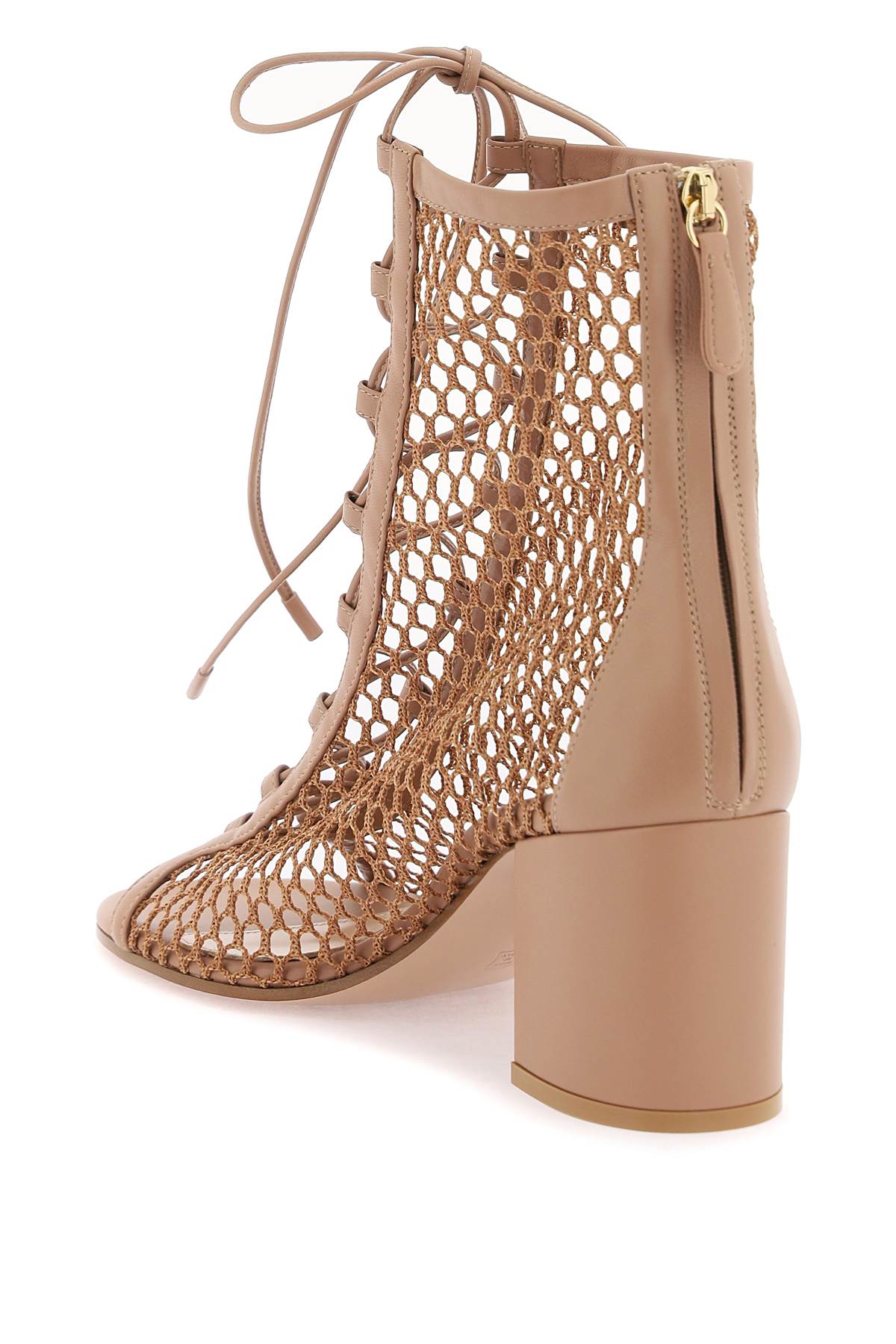 Gianvito Rossi open-toe mesh ankle boots with image 2