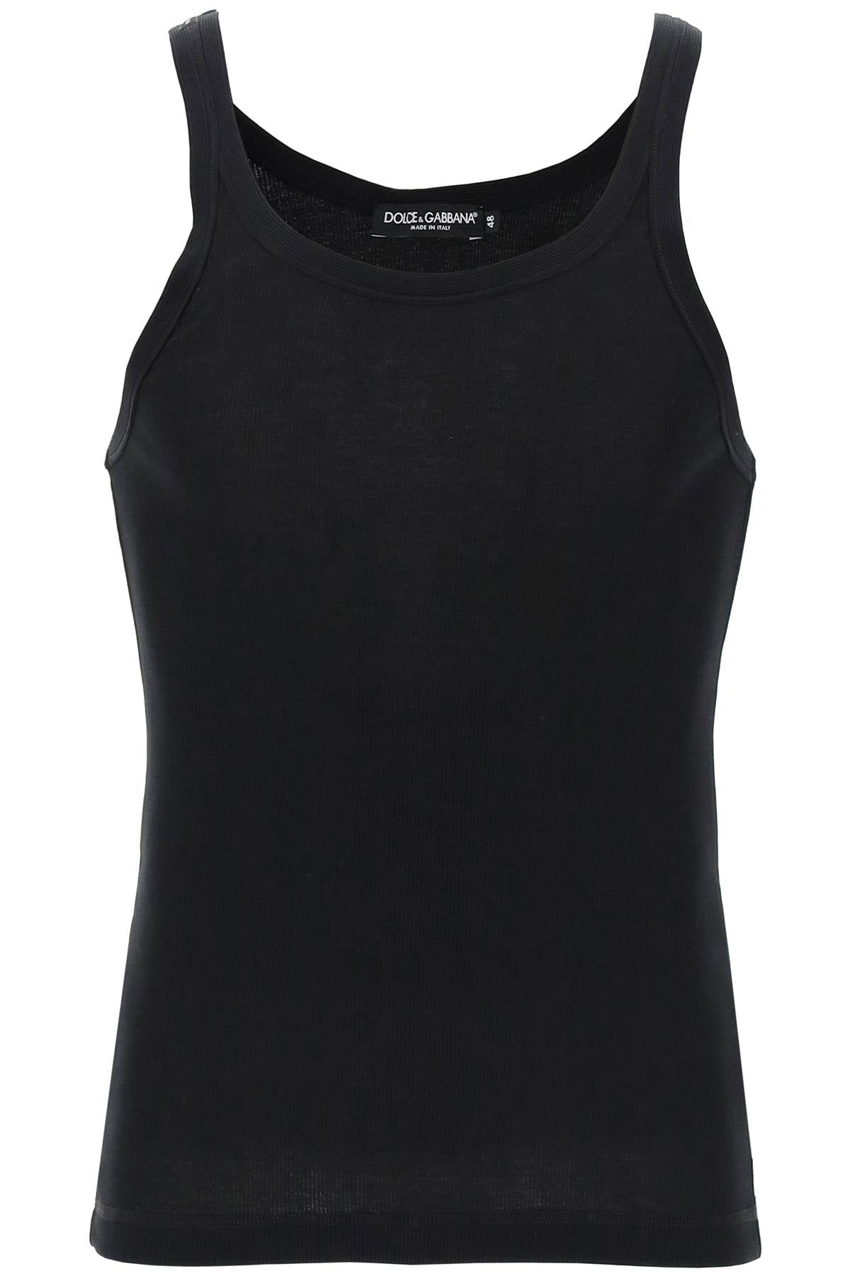 Dolce & Gabbana "ribbed slim shoulder tank top image 0