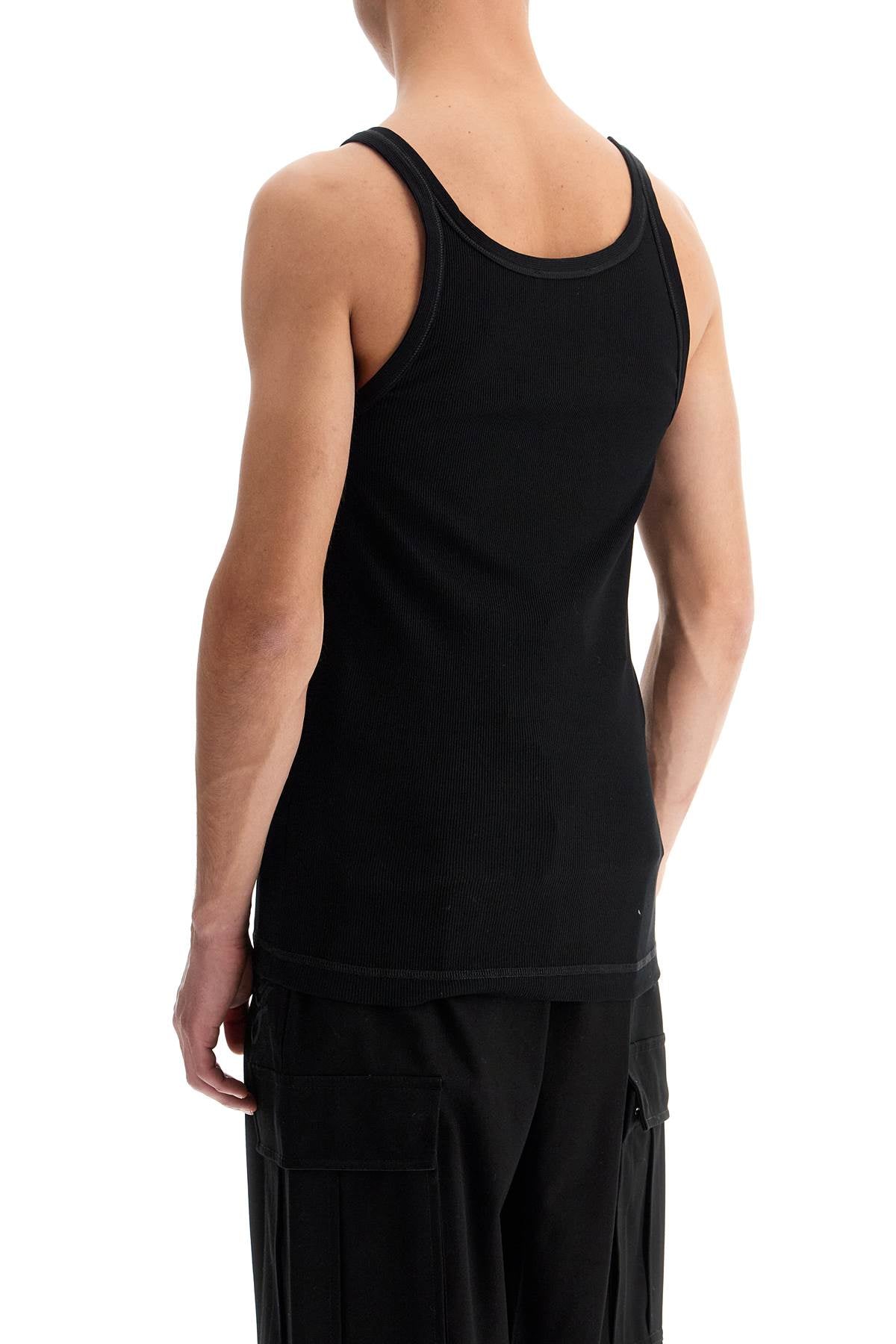 Dolce & Gabbana Embroidered Ribbed Tank Top image 2