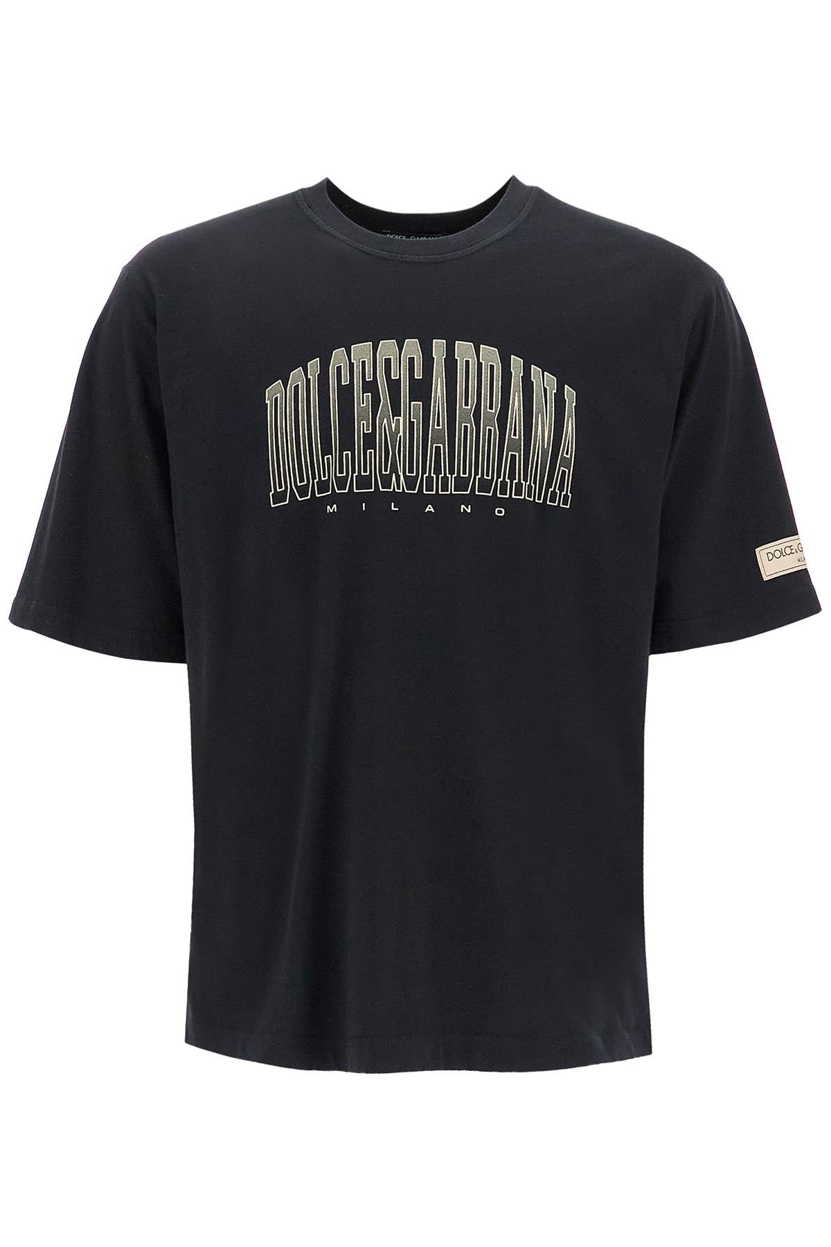 Dolce & Gabbana Men's Cotton T-Shirt with Logo Print image 0