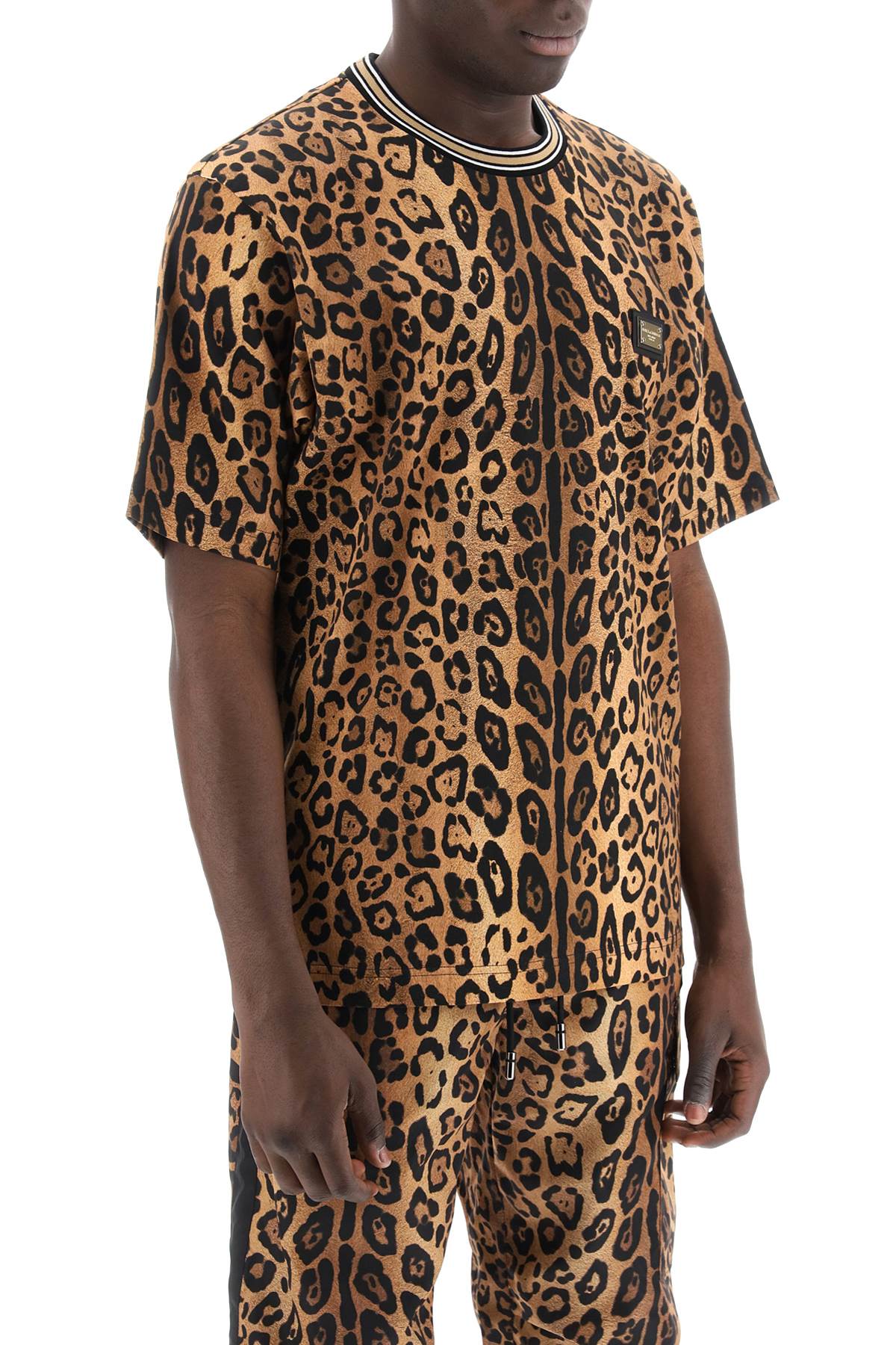 Dolce & Gabbana leopard print t-shirt with image 1