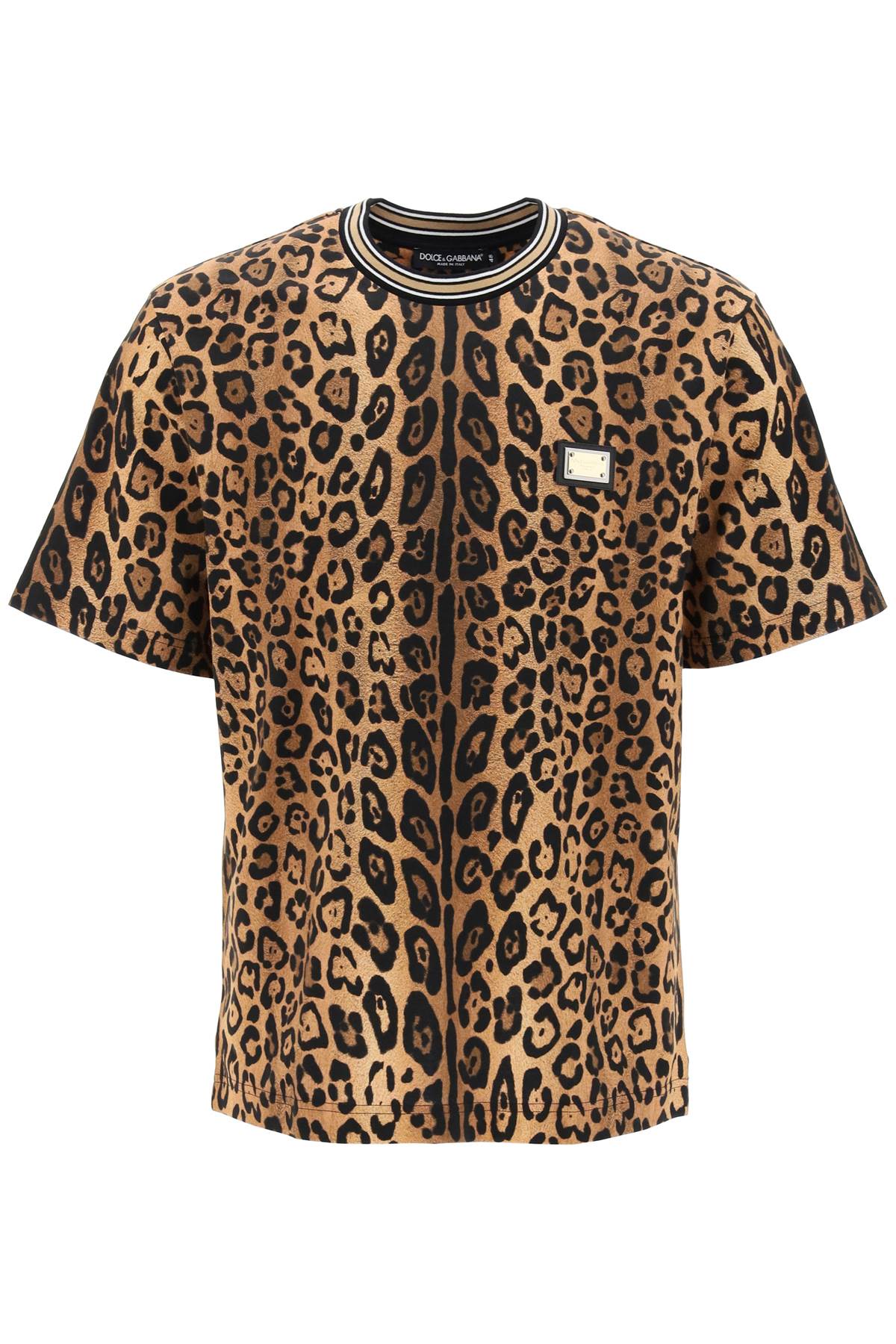 Dolce & Gabbana leopard print t-shirt with image 0