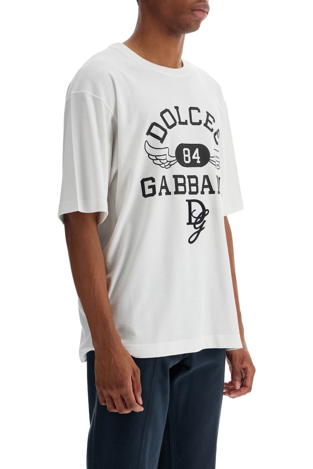 Dolce & Gabbana printed t-shirt with dg embroidery image 1