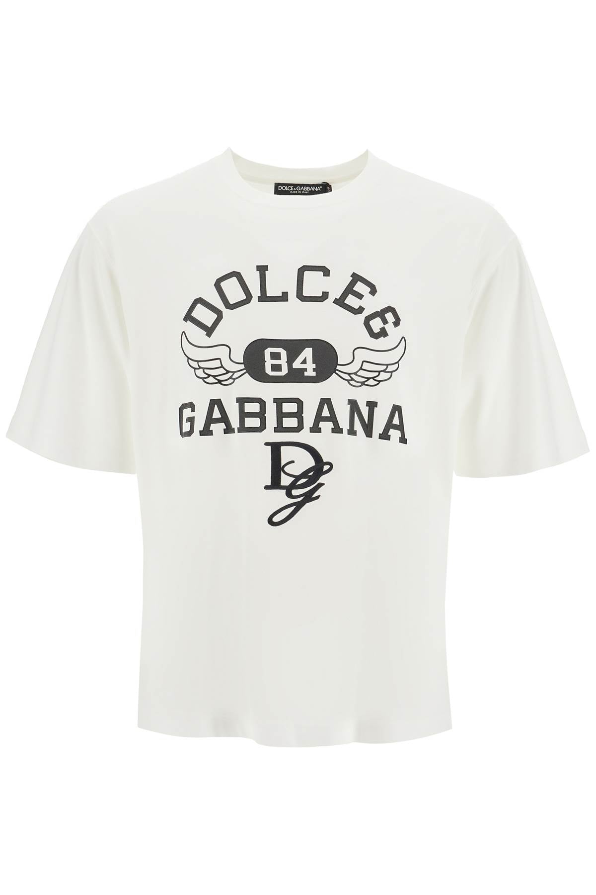 Dolce & Gabbana Printed T-Shirt with DG Embroidery image 0