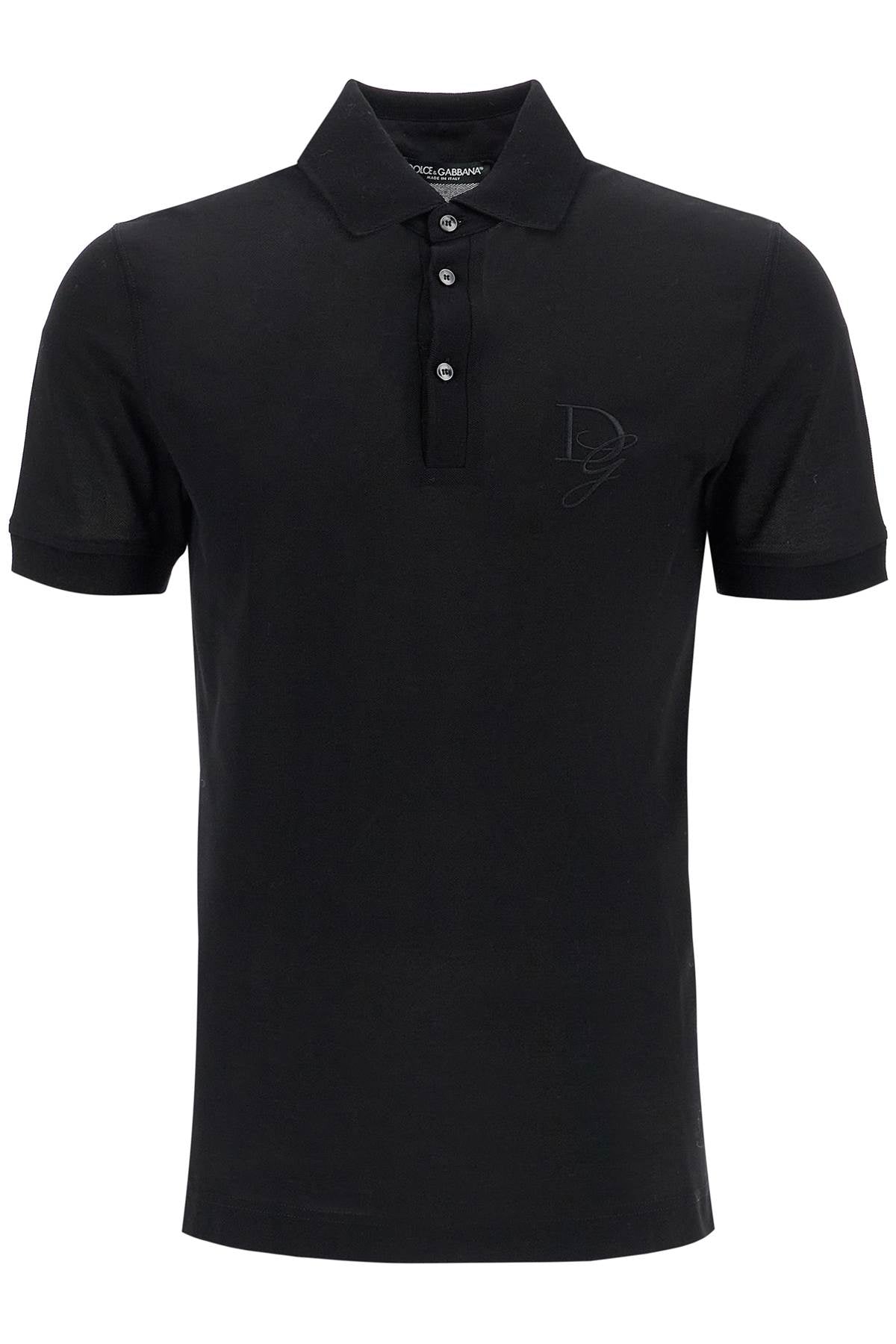 Dolce & Gabbana Embroidered Cotton Polo Shirt image 0