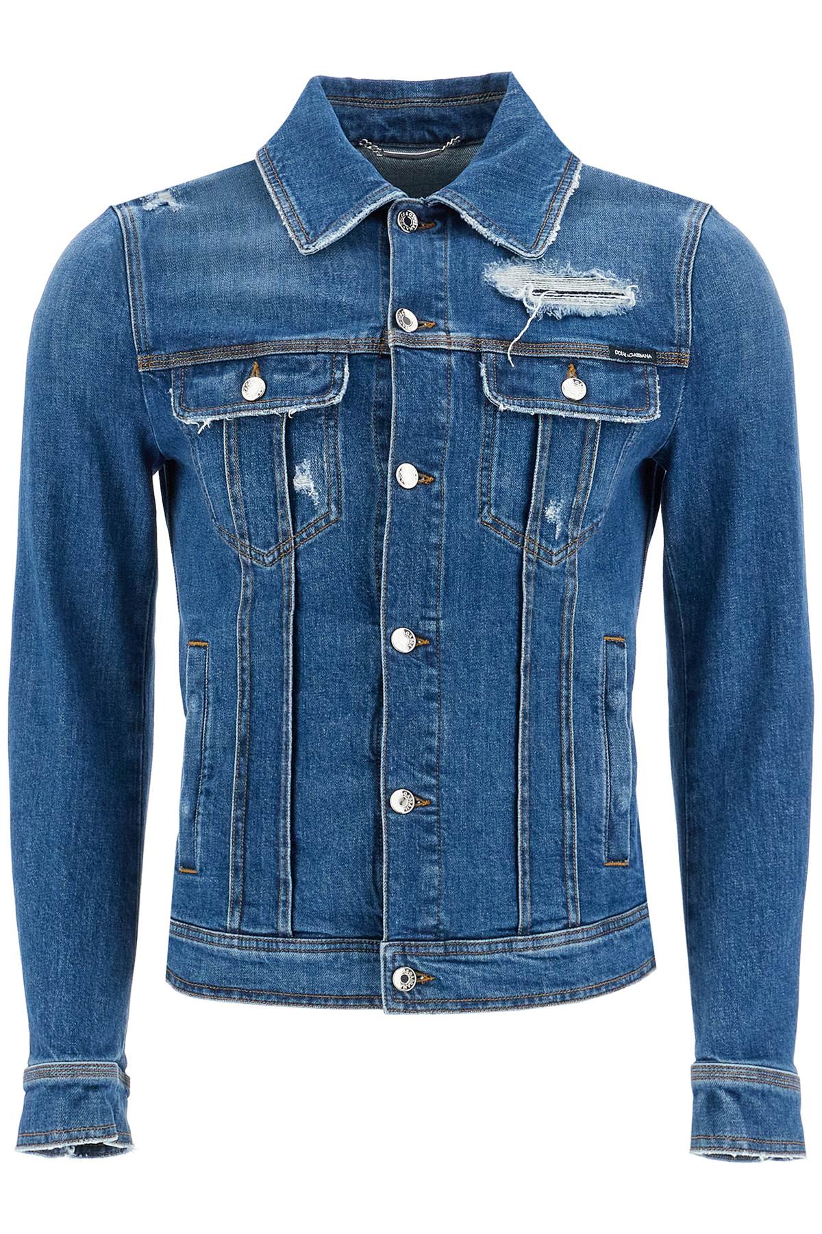 Dolce & Gabbana Distressed Denim Jacket image 0