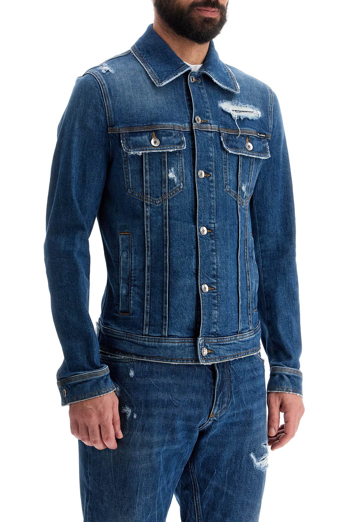 Dolce & Gabbana Distressed Denim Jacket image 1